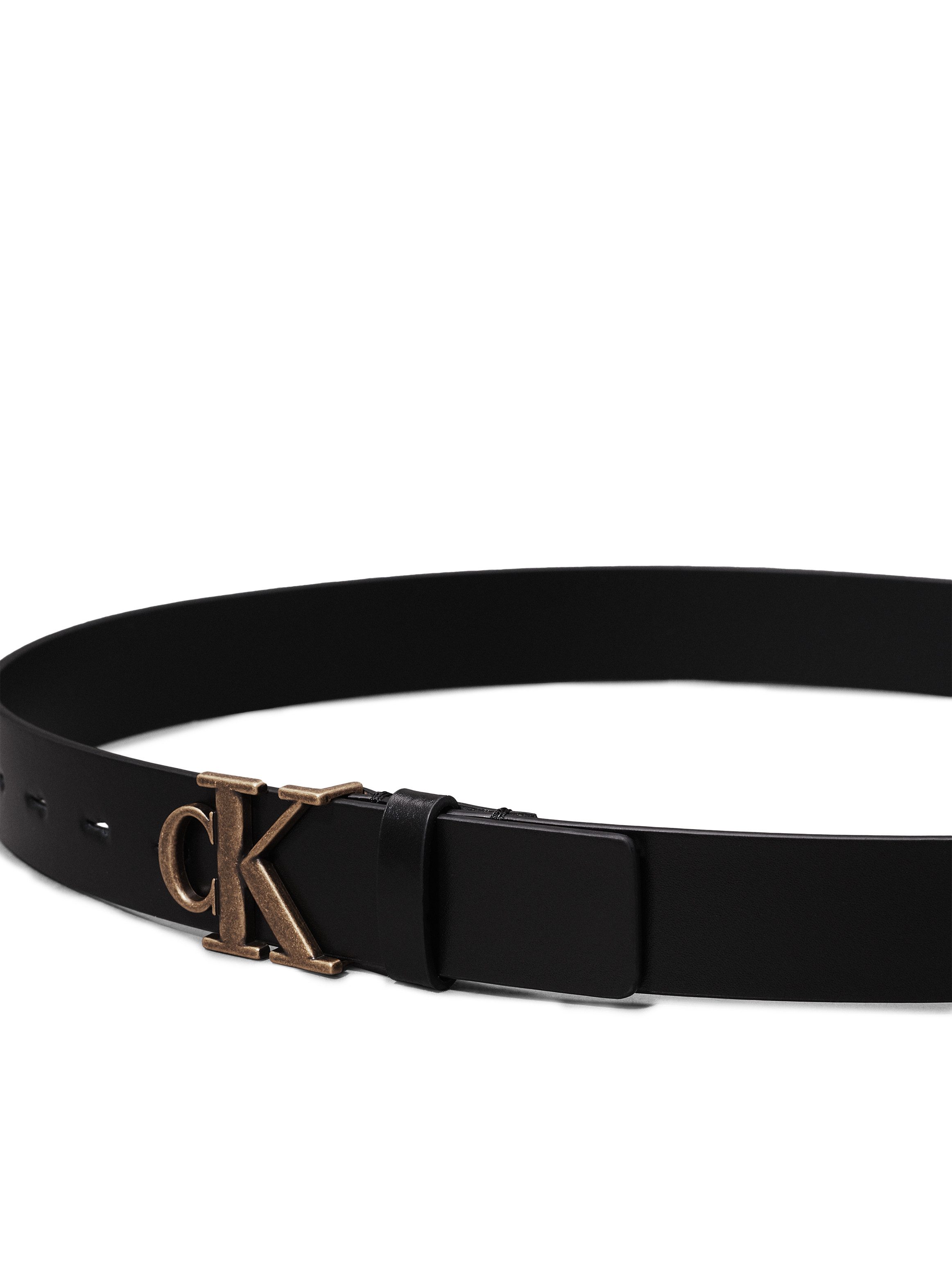 Calvin Klein Leren riem MONO PLAQUE LTHR BELT 30MM