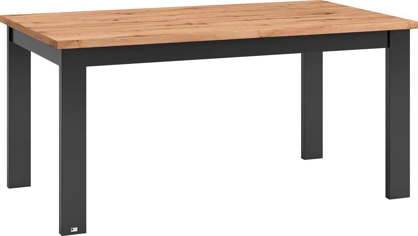 set one by Musterring Eettafel York in 3 kleurvarianten en 4 maten verkrijgbaar, met eiken plaat