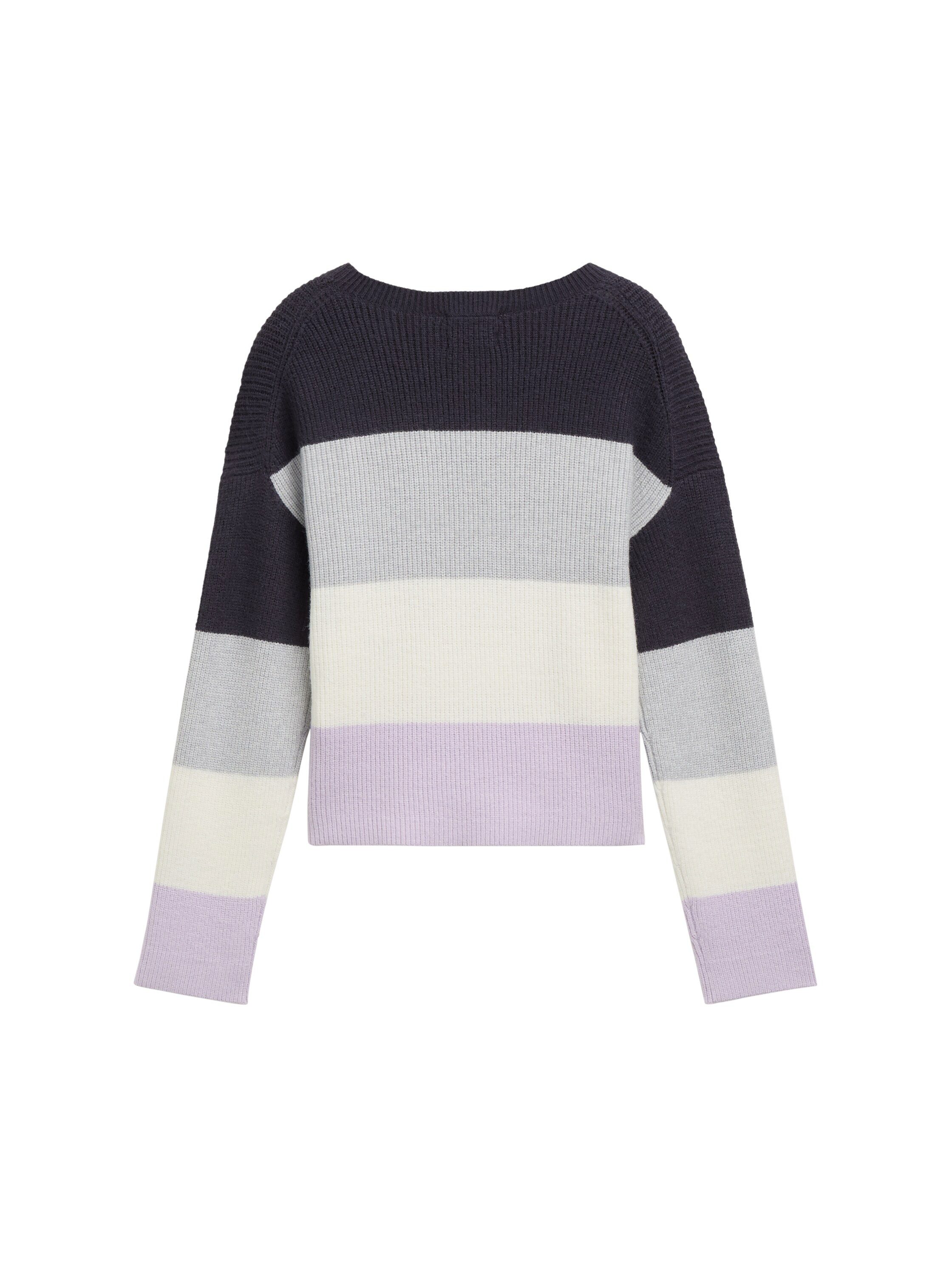 Tom Tailor Gebreide trui met colourblocking