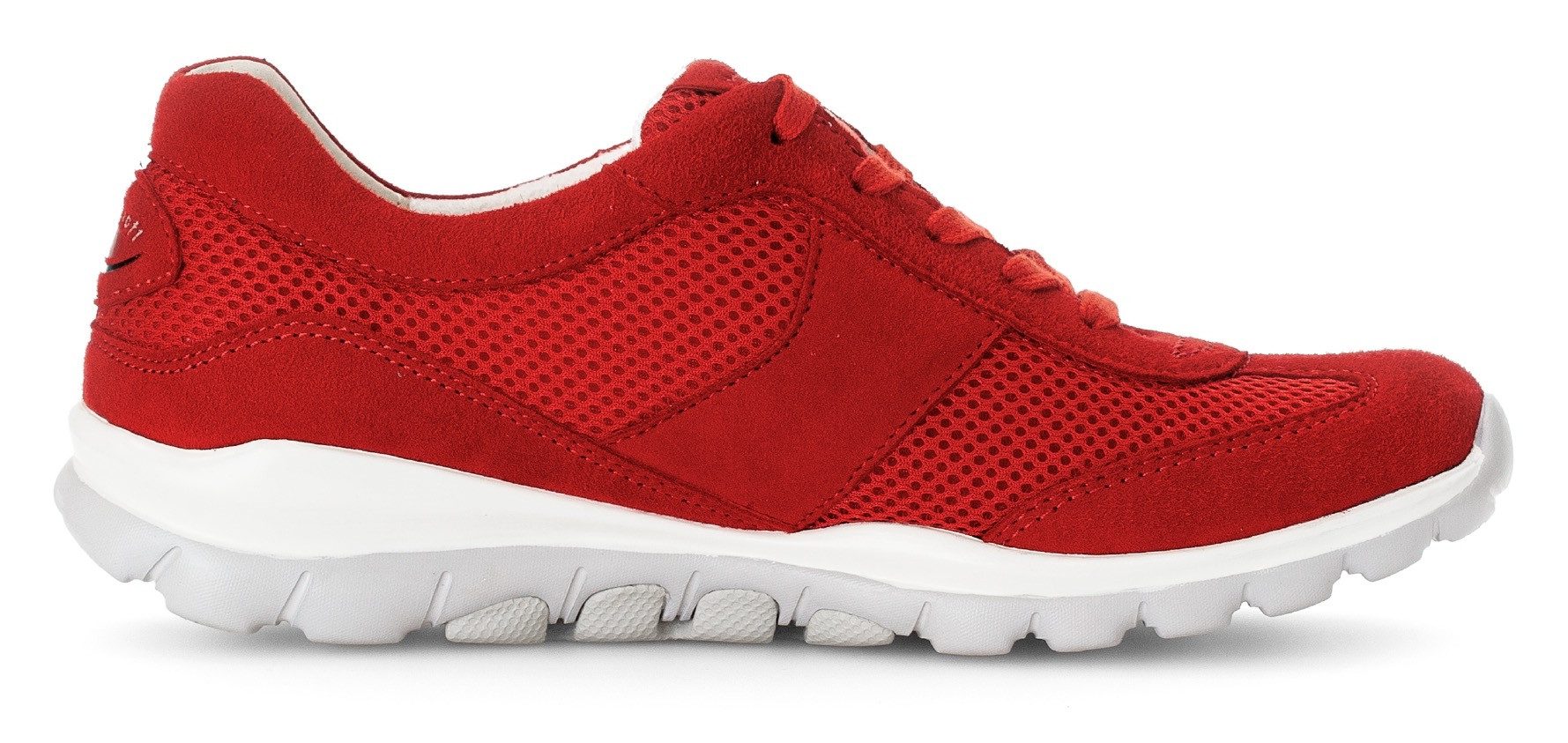 Gabor Rollingsoft Sneakers met sleehak vrijetijdsschoen, lage schoen, veterschoen met optifit verwisselbare inlegzool