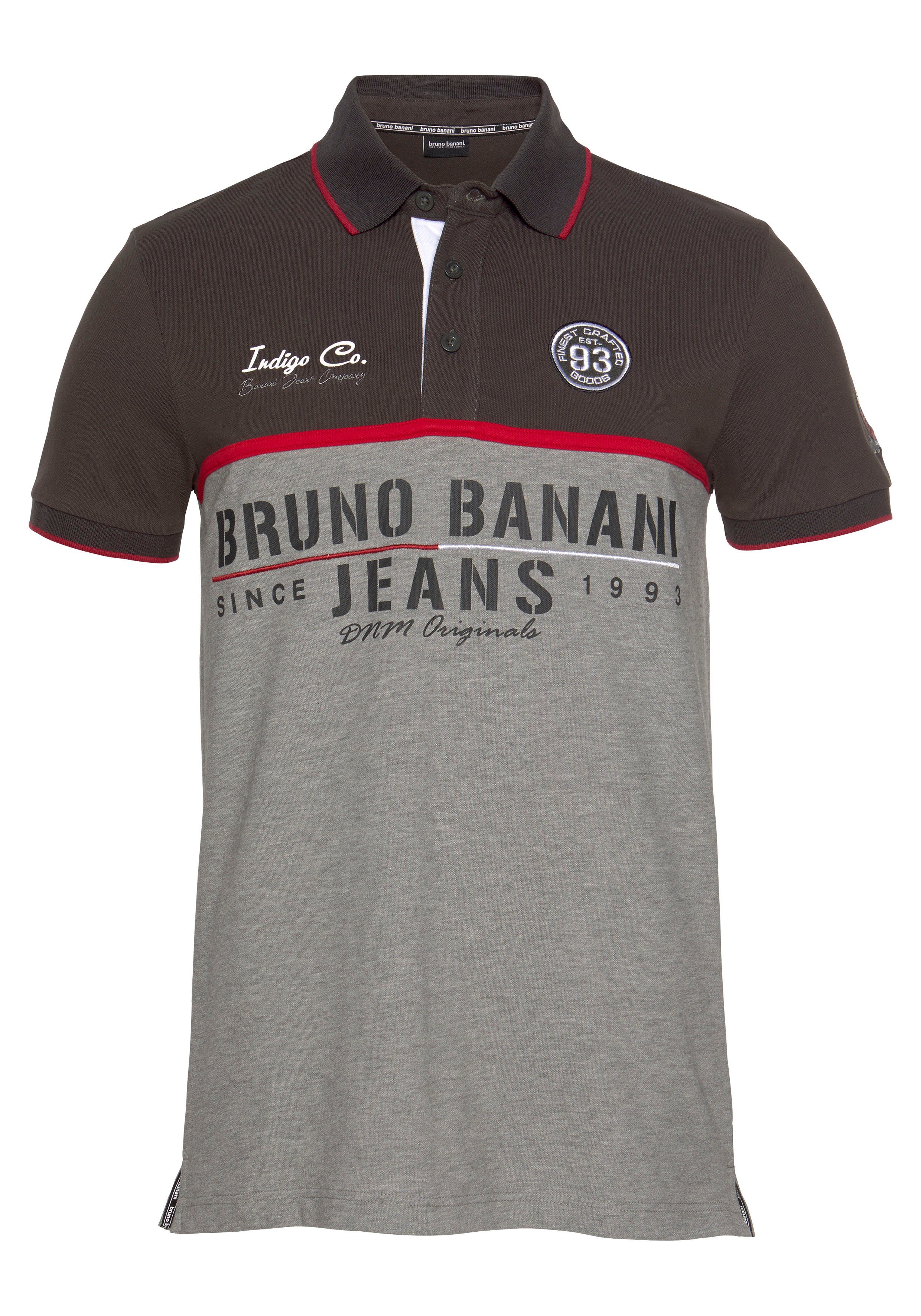 Bruno Banani Poloshirt Korte mouwen, lichaamsnauwkeurige pasvorm, met polokraag