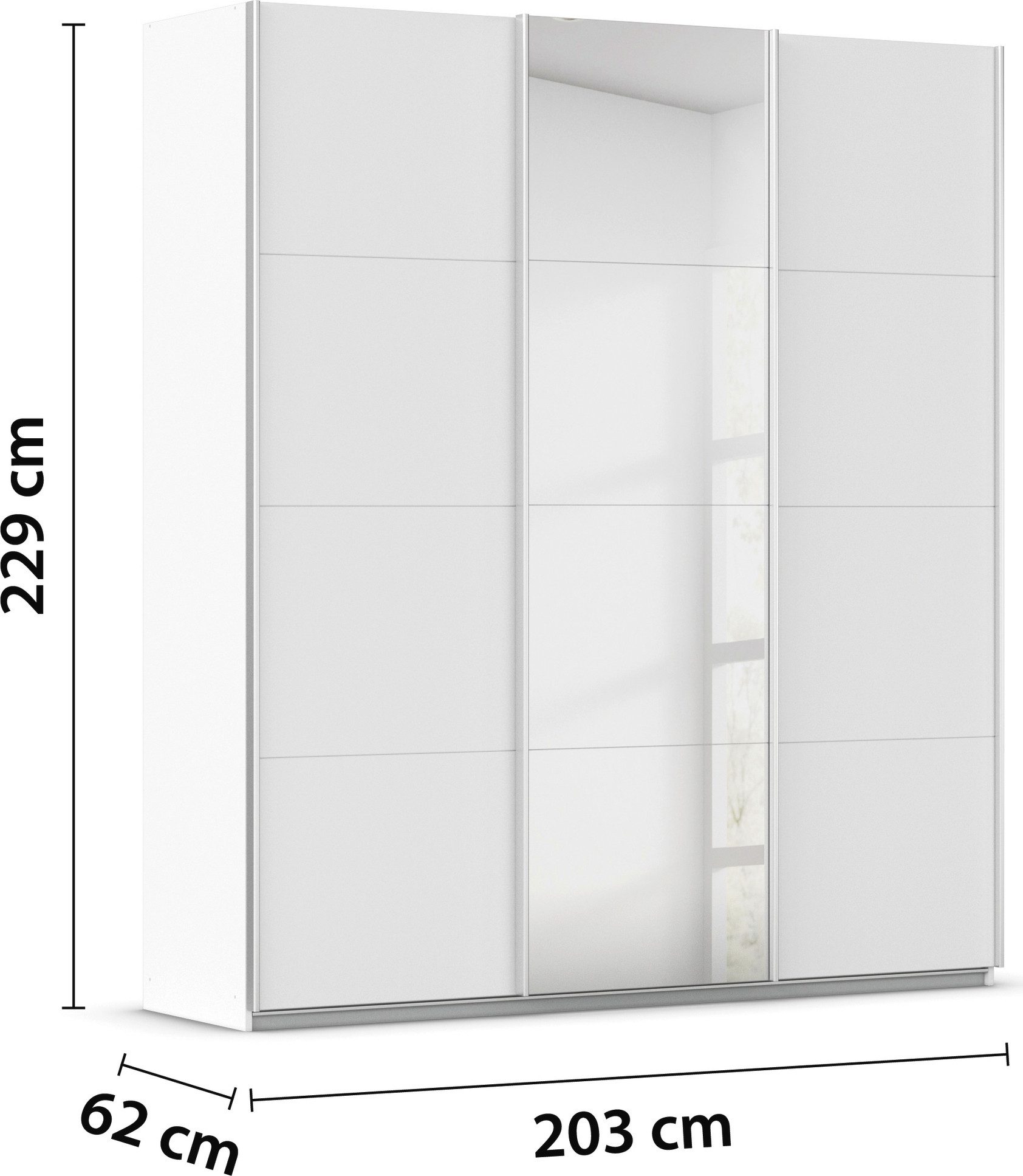 rauch Schuifdeurkast Kledingkast kast OTTO´S CHOICE garderobe AGORDO Top interieur, in 4 breedtes en 2 hoogtes MADE IN GERMANY