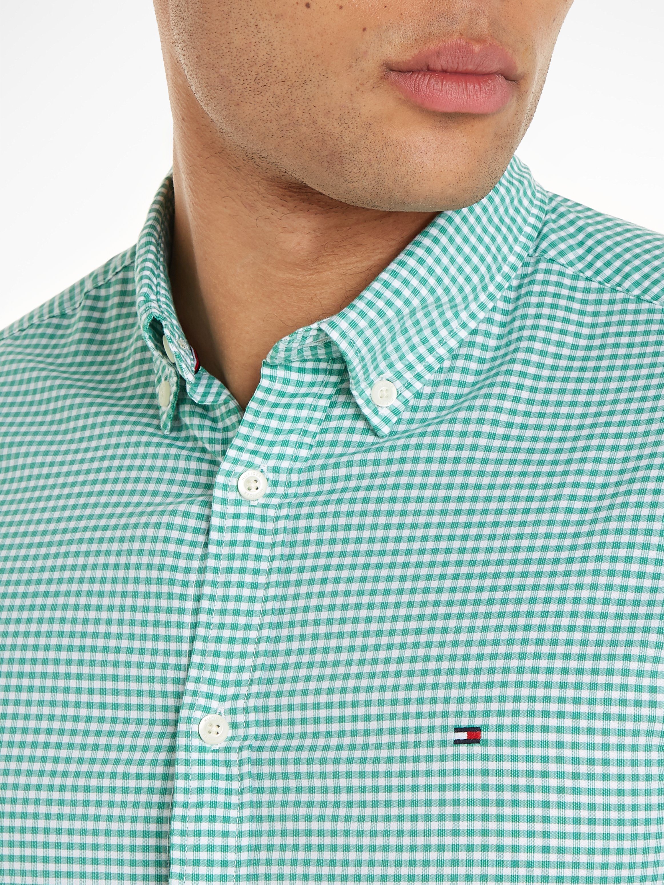 Tommy Hilfiger Geruit overhemd FLEX TEXTURED GINGHAM SF SHIRT