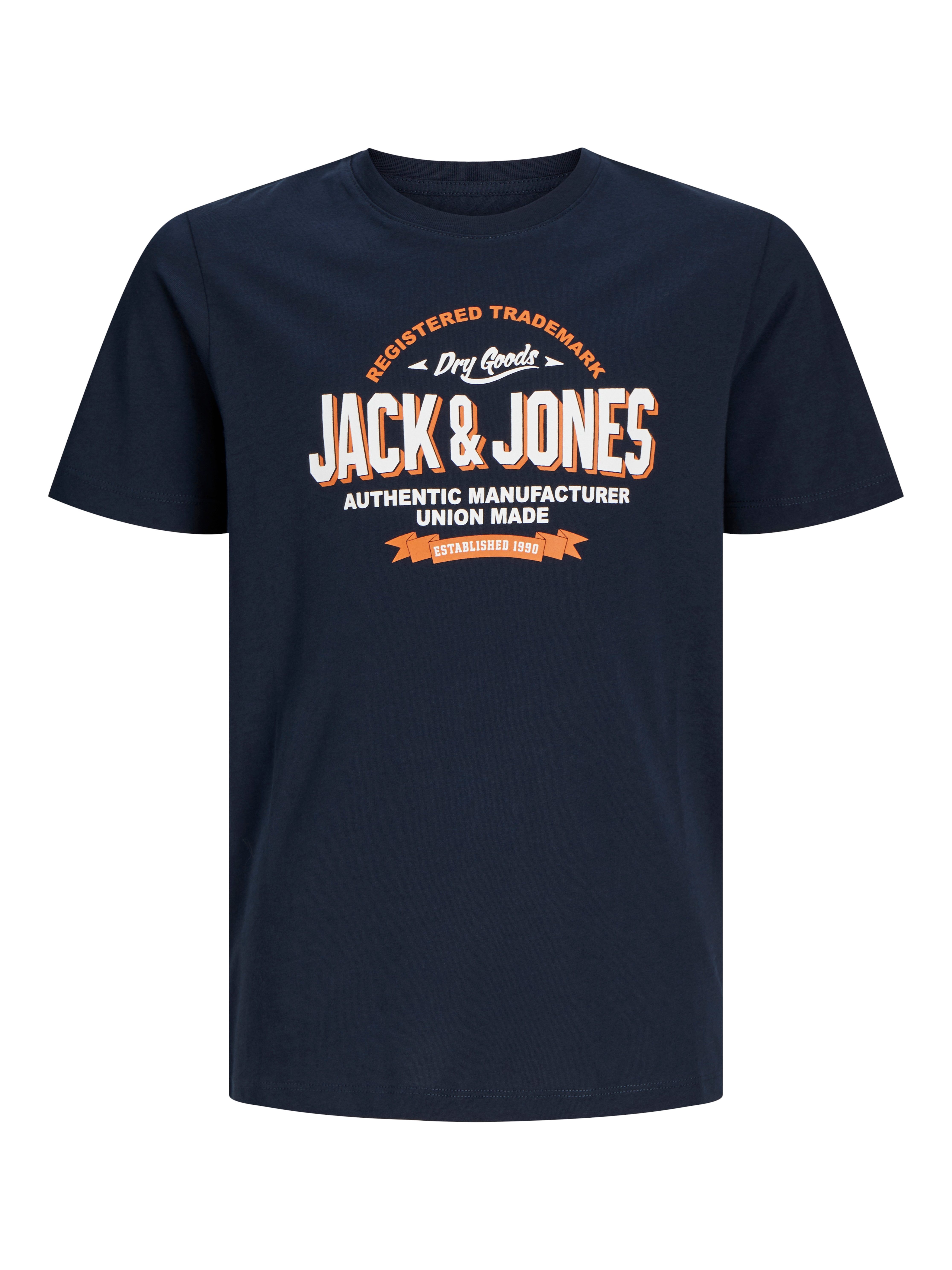 Jack & Jones Junior Shirt met ronde hals JJELOGO TEE SS O-NECK 2 COL S NOOS JNR