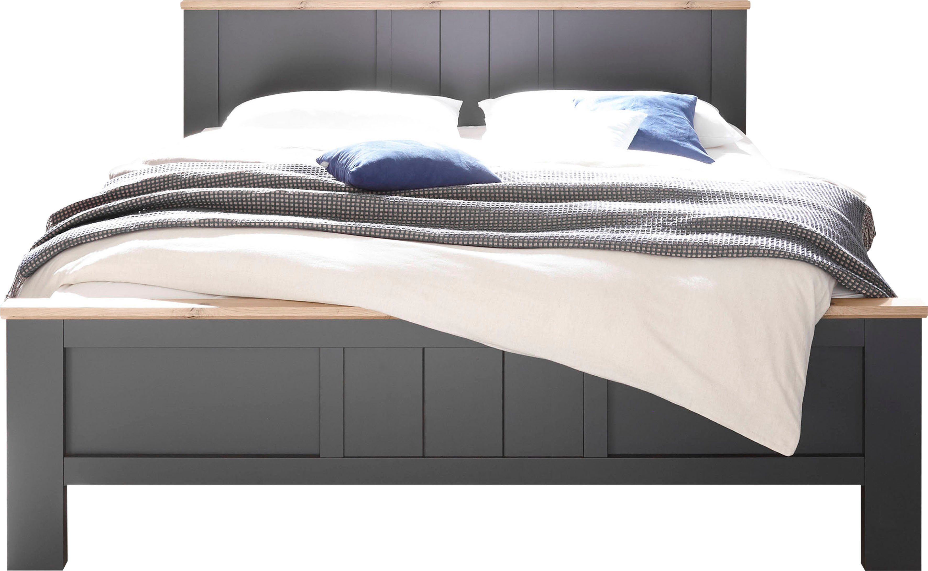 Schlafkontor Bedframe Elastir in landelijke stijl bedden grijs