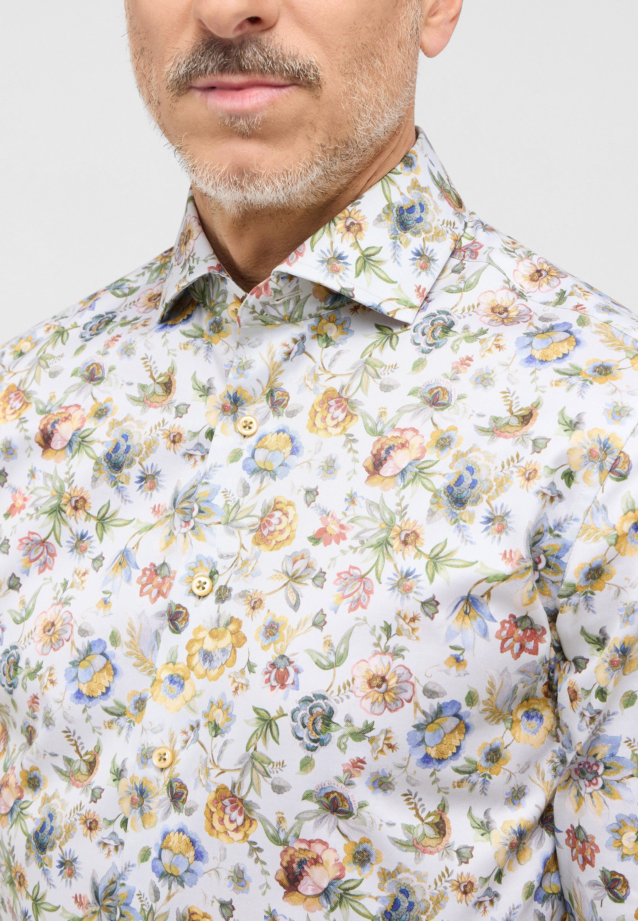 Eterna Overhemd met lange mouwen Slim fit NON IRON (strijkvrij)