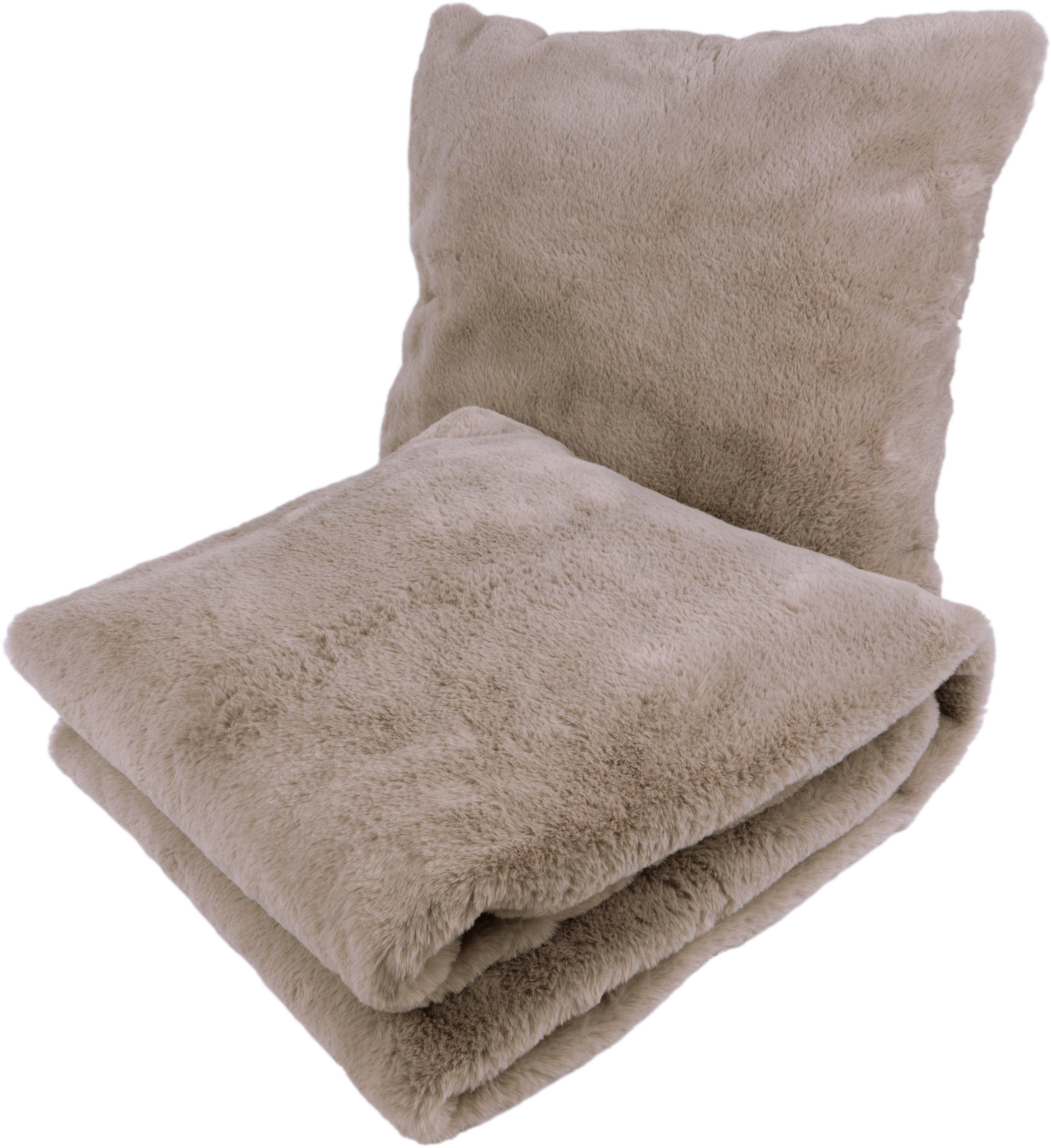 Kayoom Sierkussen Decoratiekussen & Deken Aimee 525 (set, 2 stuks)