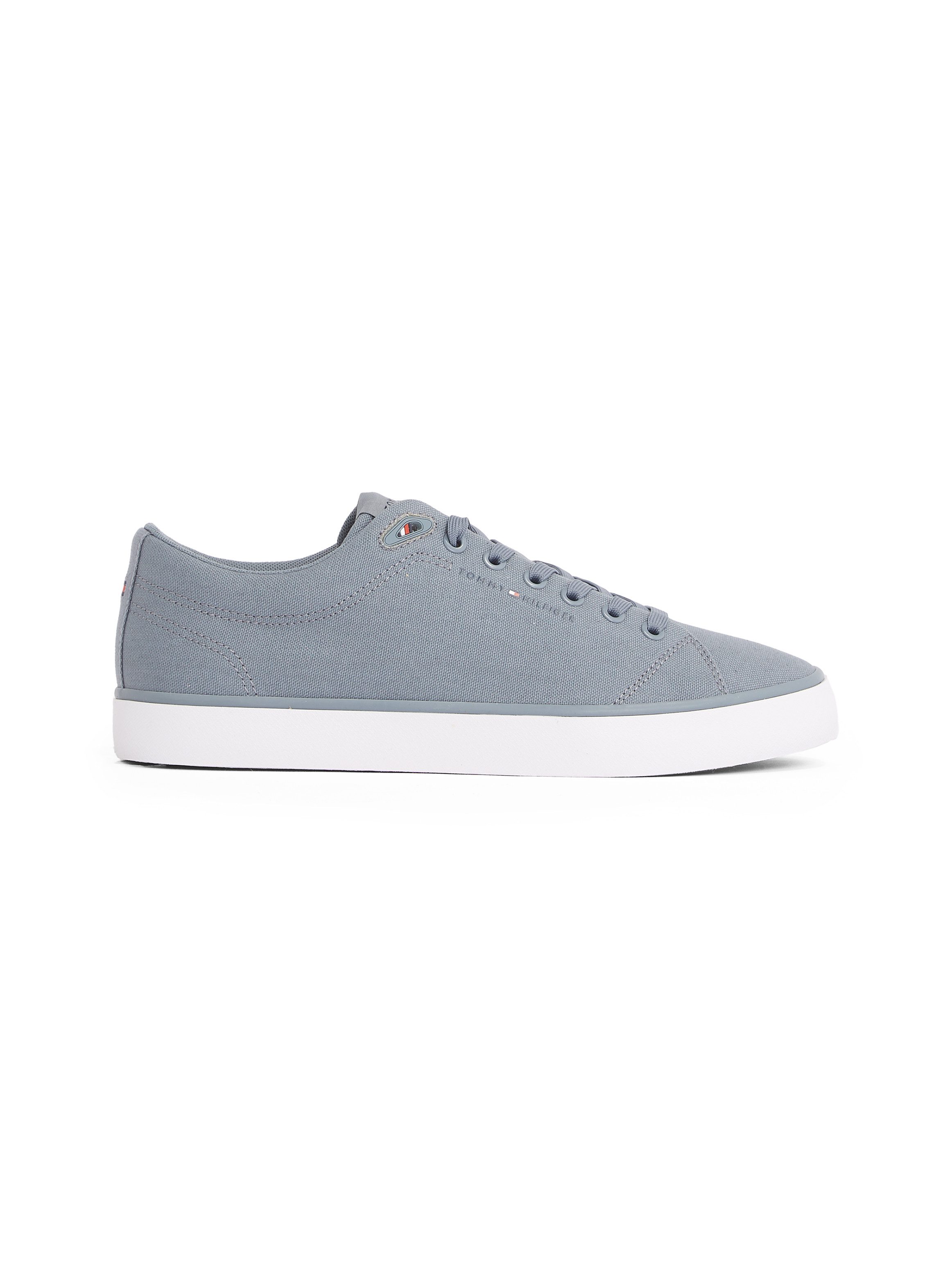 Tommy Hilfiger Sneakers TH HI VULC LOW CORE CANVAS , vrijetijdsschoen, lage schoen, veterschoenen met zacht gepolsterde schacht