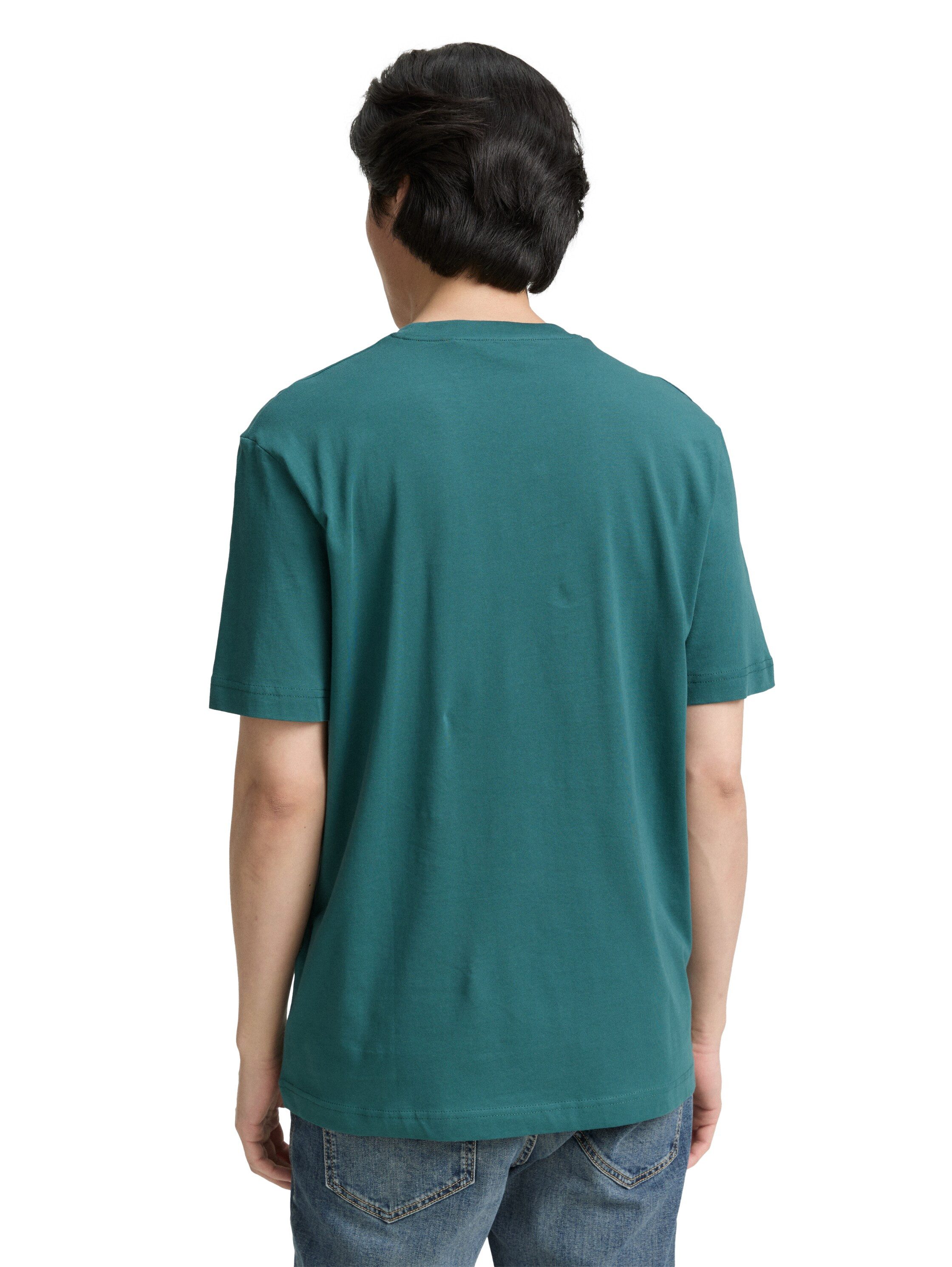 Tom Tailor T-shirt met grote logo-frontprint