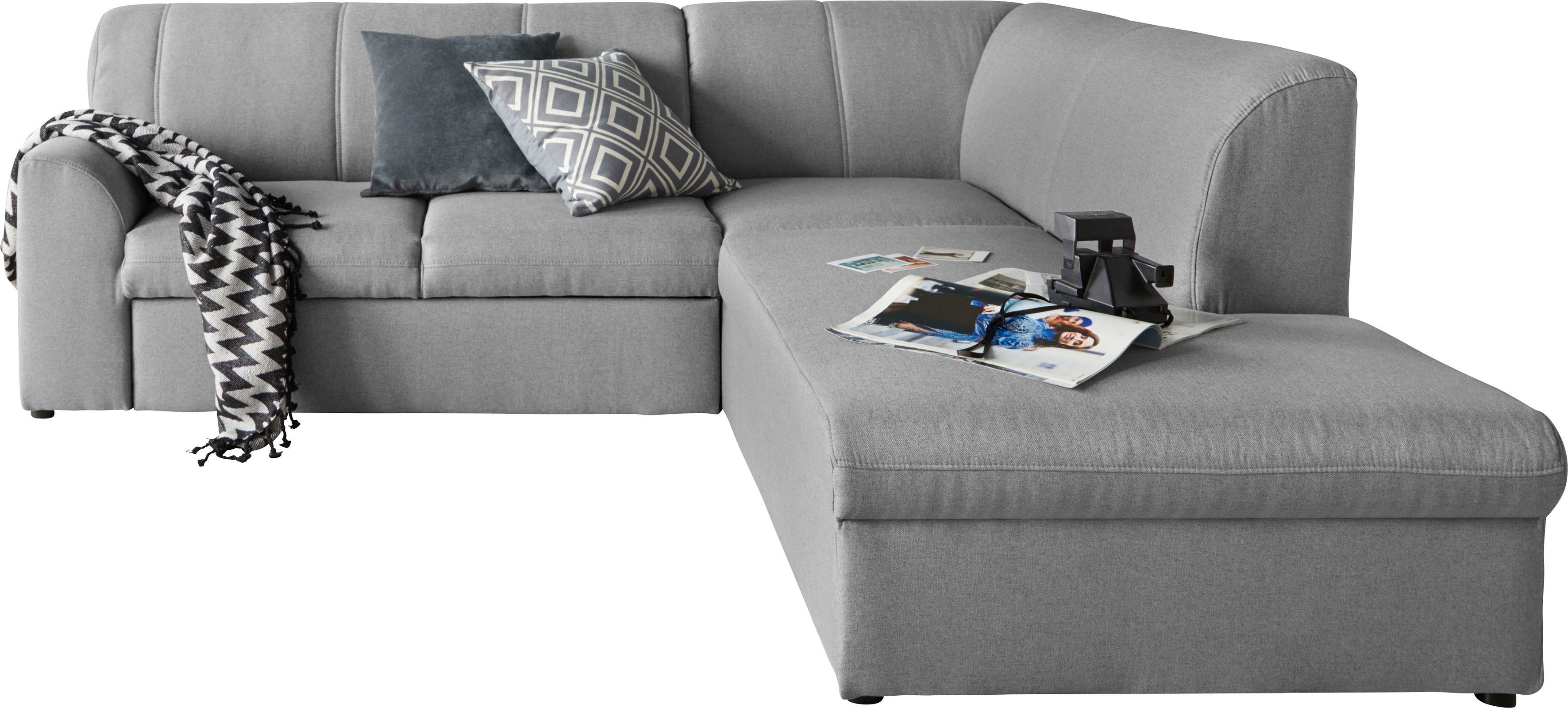 DOMO collection Hoekbank Topper tijdloos elegant, compacte afmetingen, OTTO's Choice, L-vorm