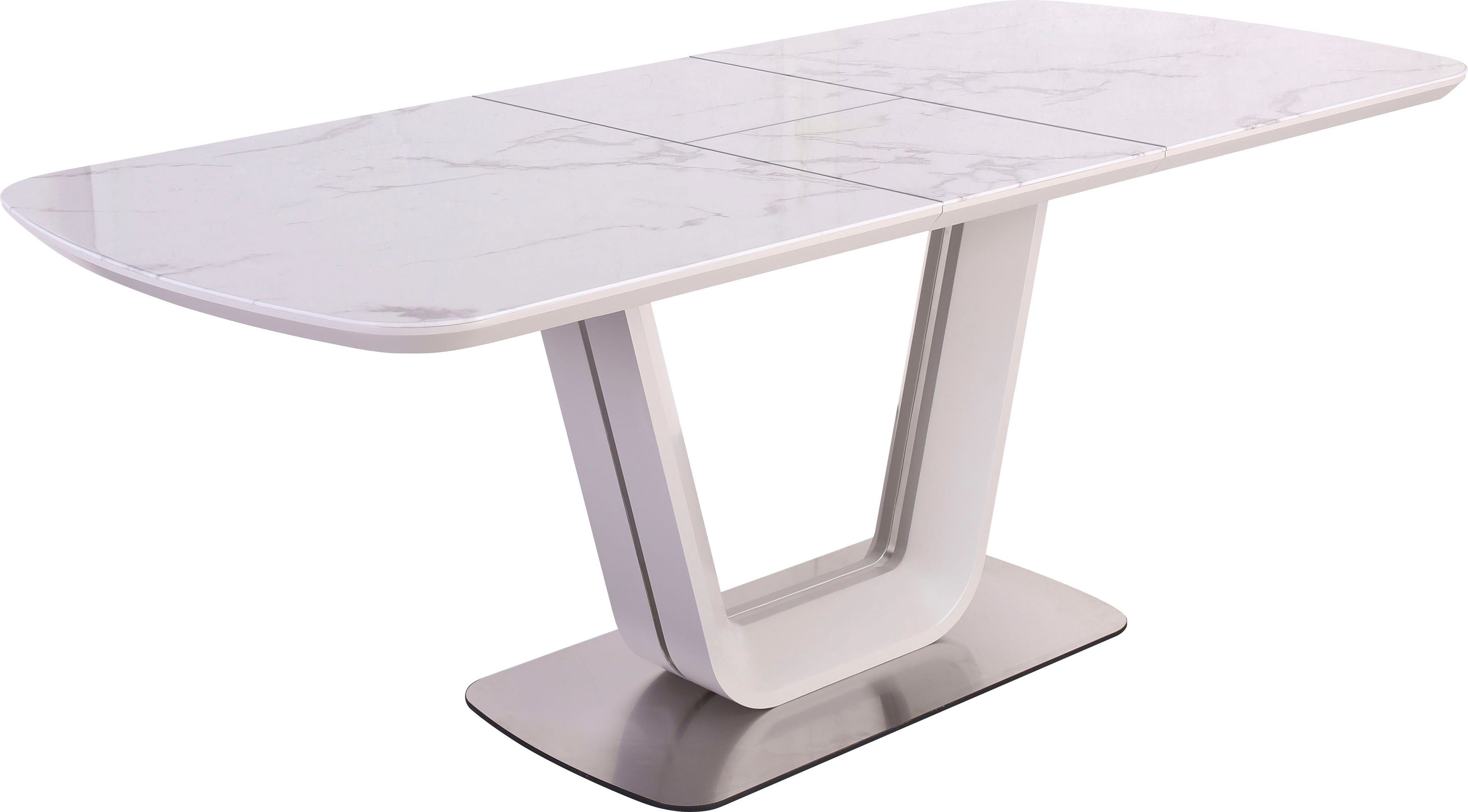 SalesFever Eettafel Glazen tafel uittrekbaar