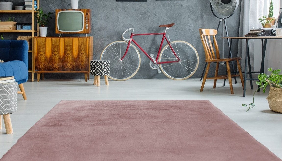 calo-deluxe Hoogpolig vloerkleed Vogezen 212 Imitatiebont, woonkamer