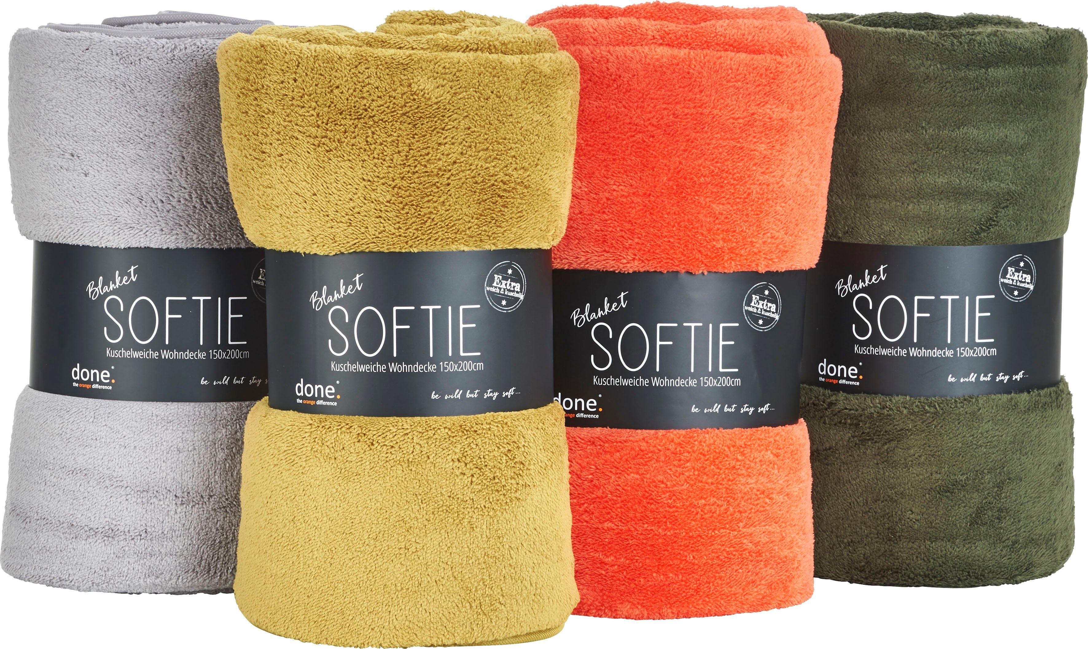 done.® Deken Softie Extra zachte deken van zachte teddy-stof, knuffeldeken