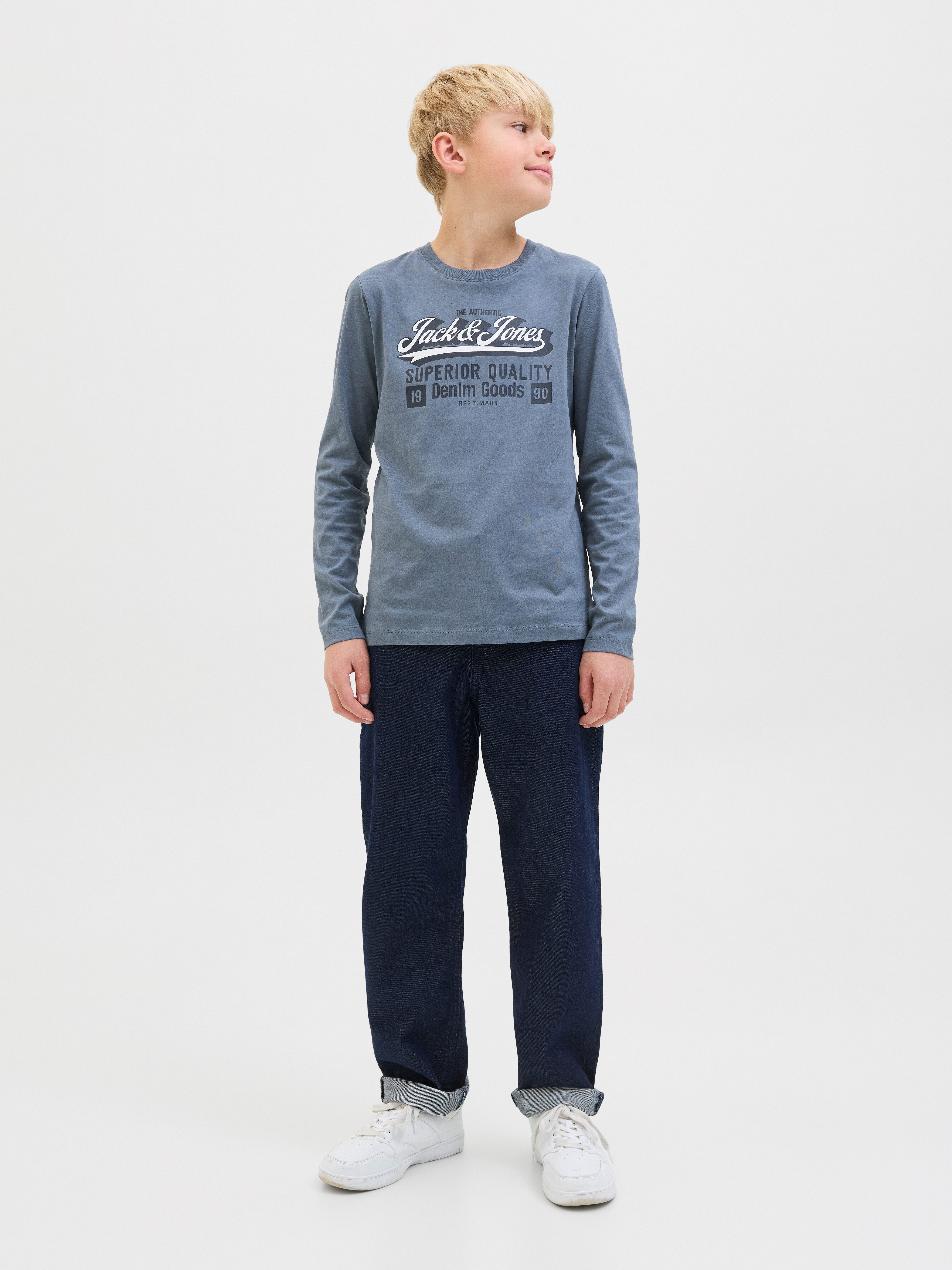 Jack & Jones Junior Relax fit jeans JJICHRIS JJORIGINAL SQ 268 JNR