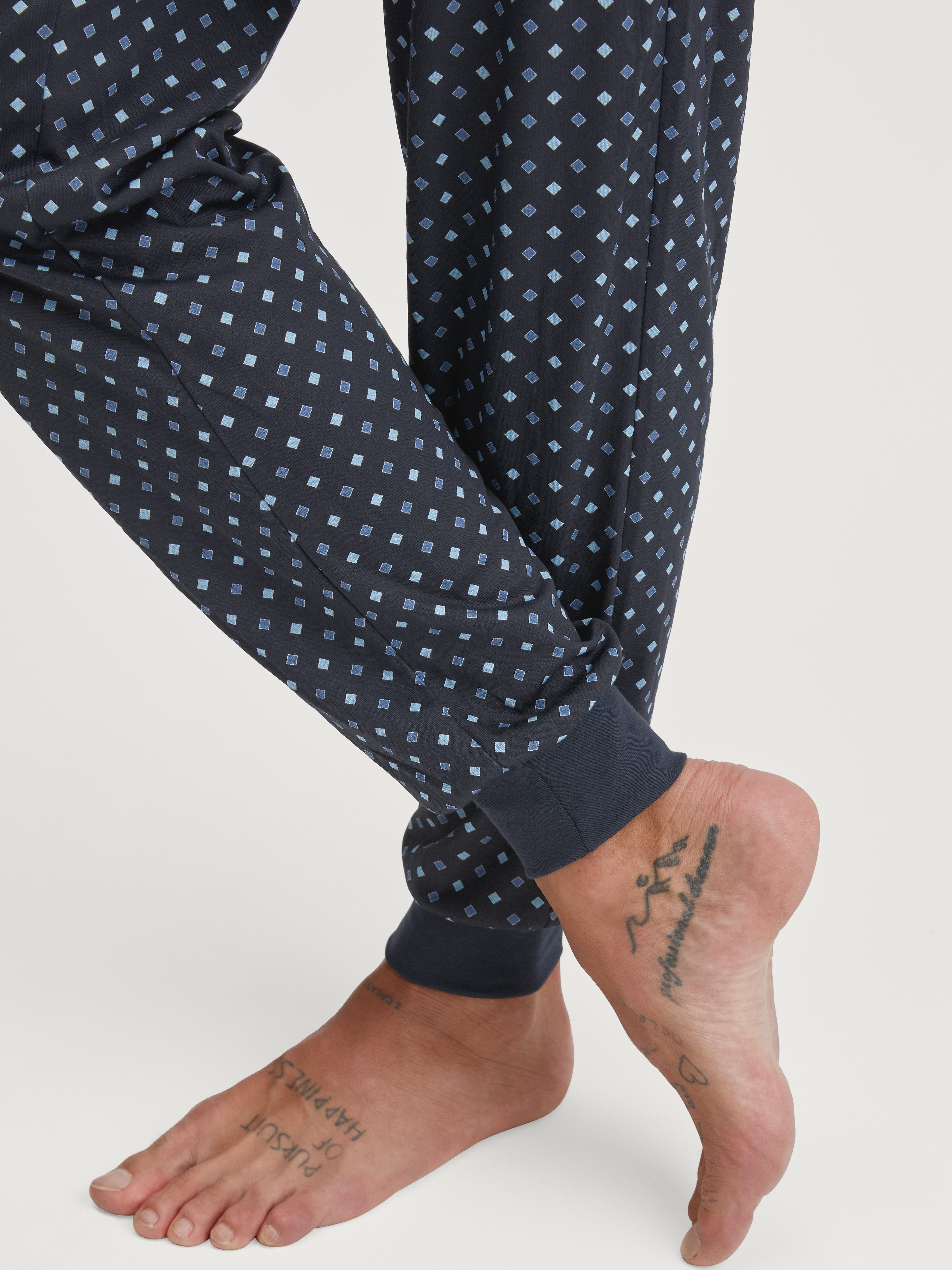 CALIDA Pyjama Relax Streamline met v-hals en boorden (2-delig)