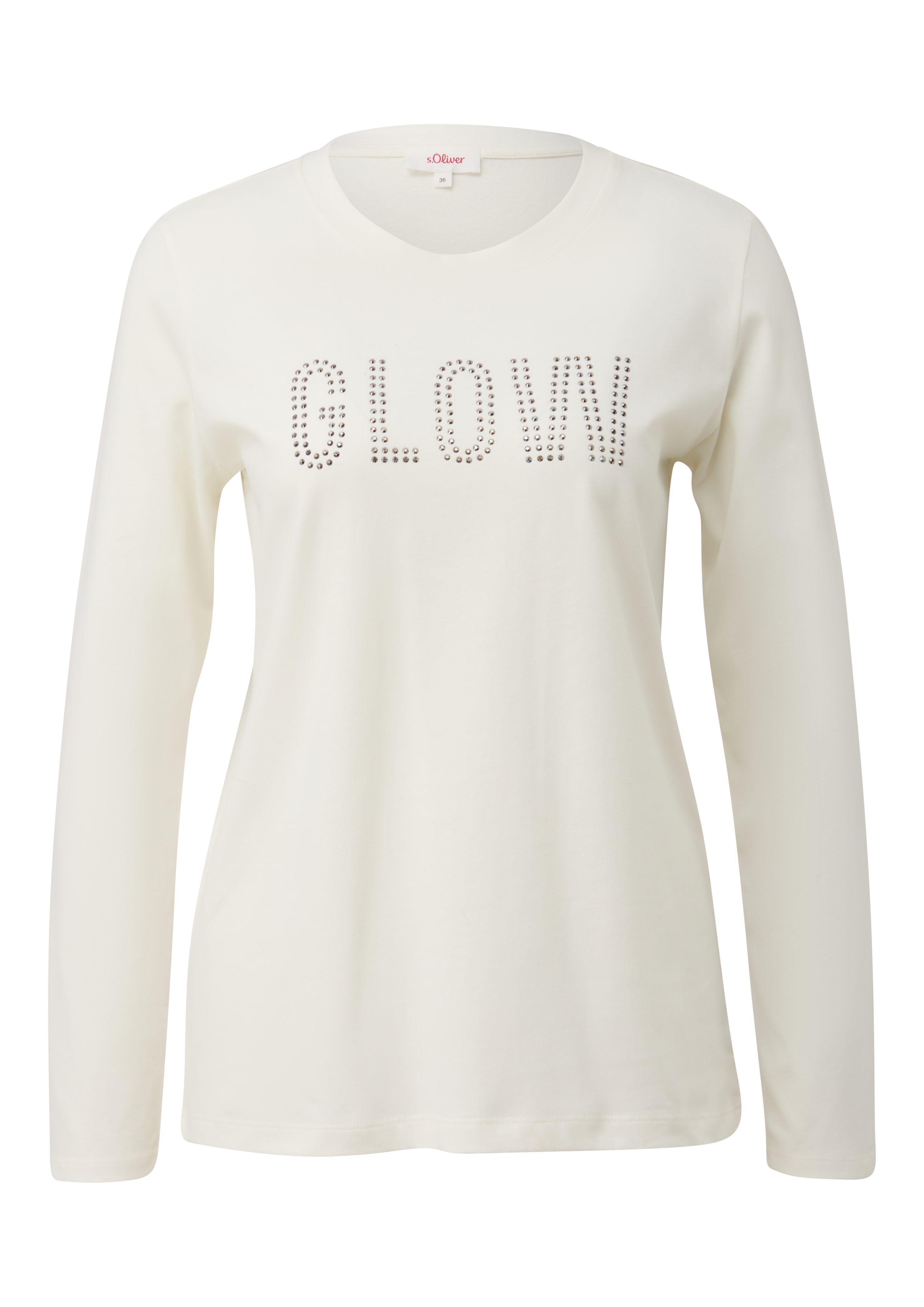 s.Oliver Shirt met lange mouwen met belettering