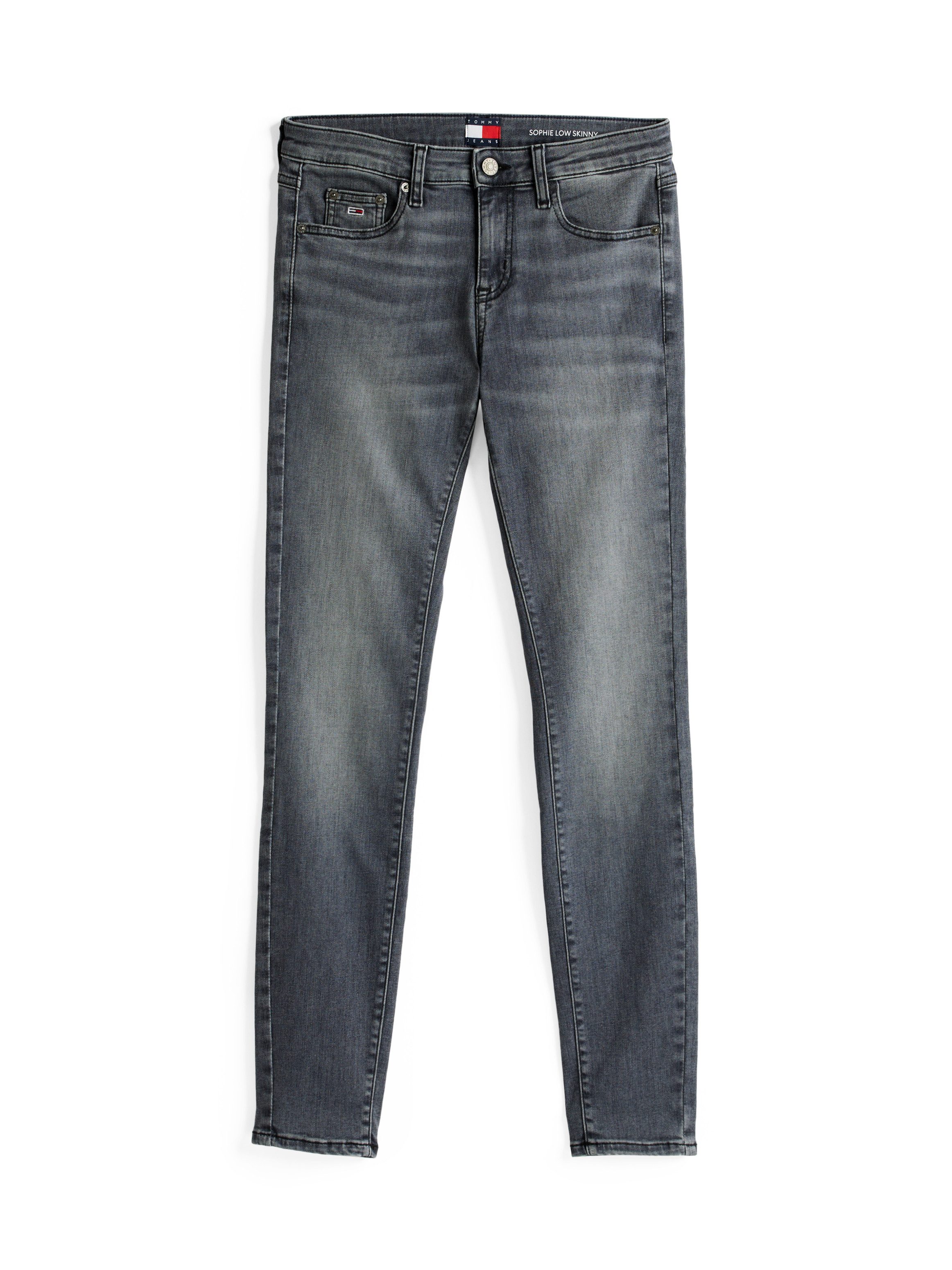 TOMMY JEANS Skinny fit jeans Sophie Low Waist Skinny met logo-badge, in enkel-lengte