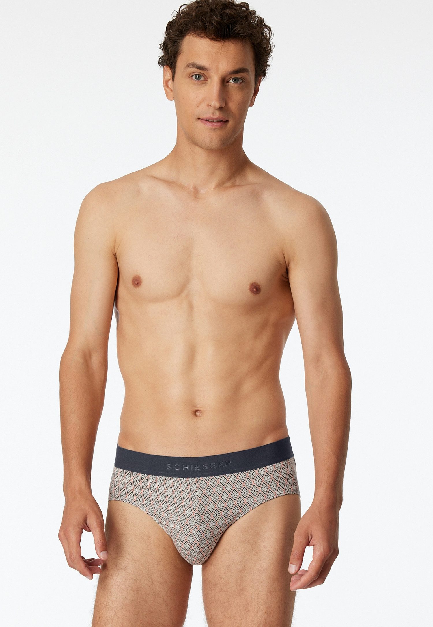 Schiesser Rio-slip 95/5 met zachte logo-webgummiband (Set van 3)