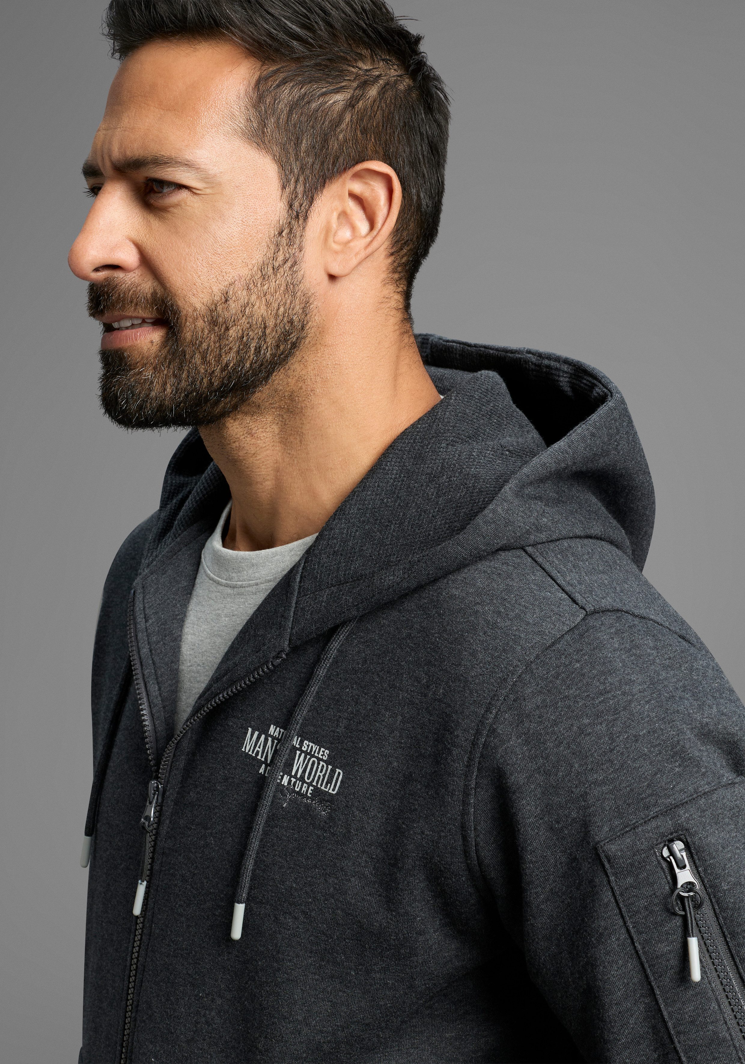 Man's World Capuchonsweatvest