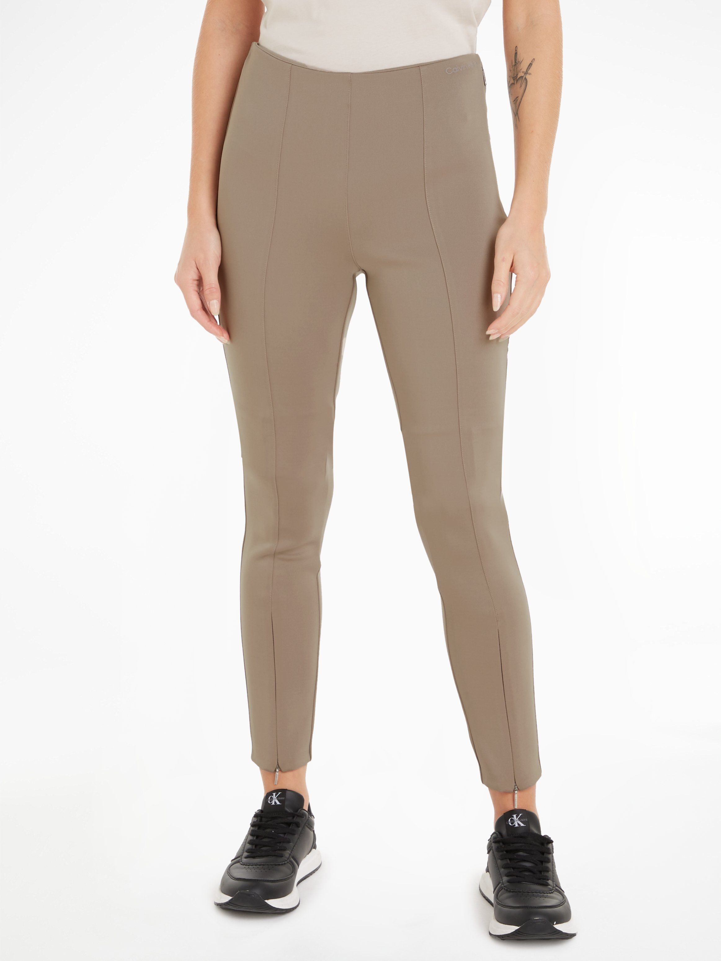 Calvin Klein Legging TECHNICAL KNIT LEGGING met ritssluiting onder in de pijpen