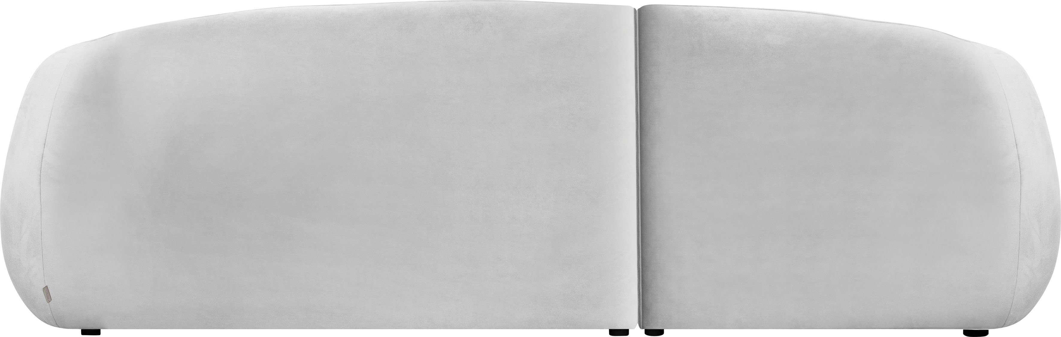 LeGer Home by Lena Gercke Hoekbank YANI, L-vorm, designbank, organische vorm, afmetingen B/D/H: 255/170/81 cm