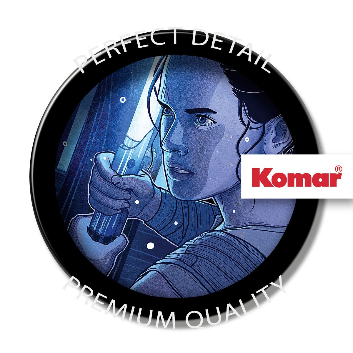 Komar Artprint Star Wars Jedimaster Rey 300 x 280 cm (breedte x hoogte) - behang, vlies, woonkamer, slaapkamer (1 stuk)