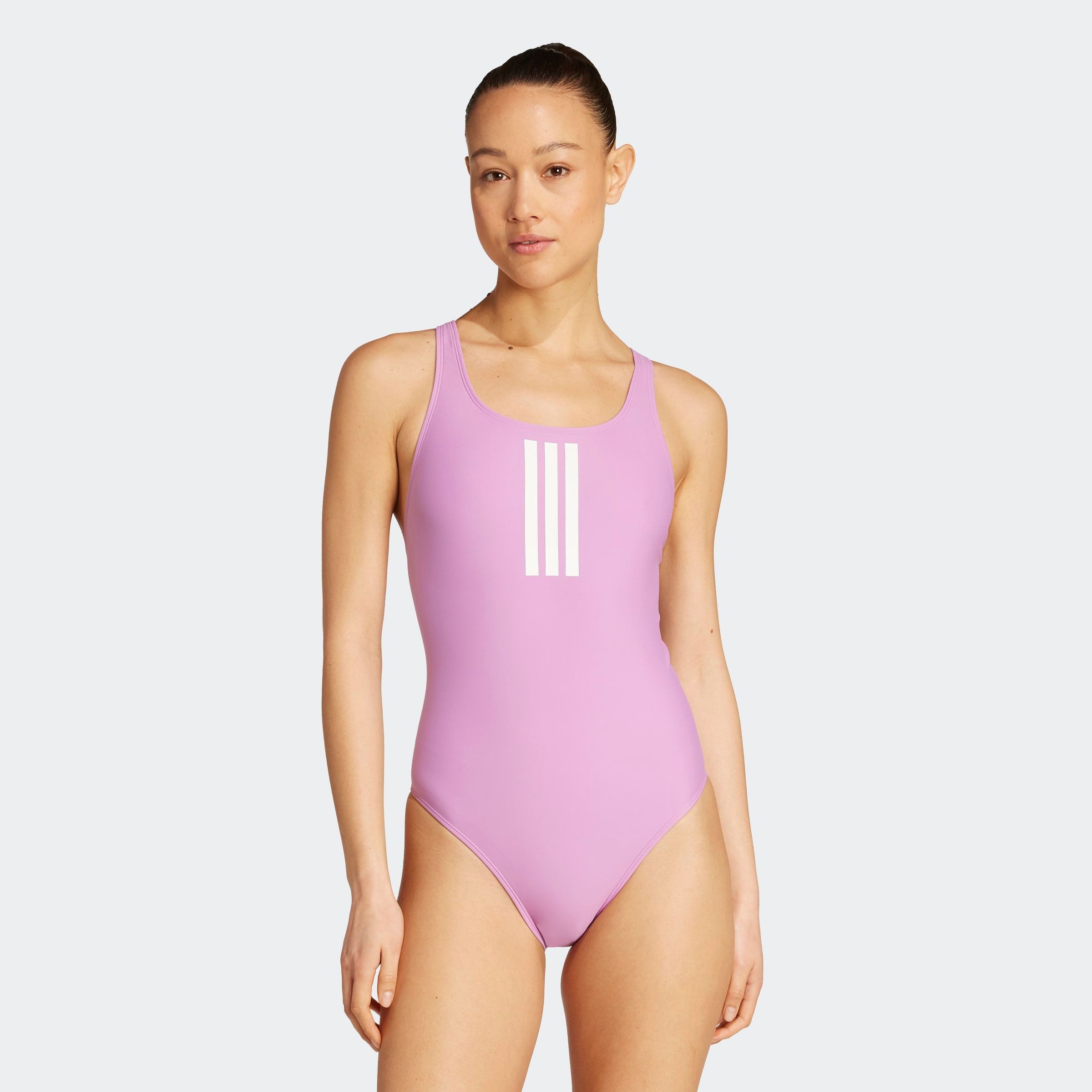 adidas Performance Badpak 3S MID SUIT (1 stuk) dames badpakken maat 42 paars