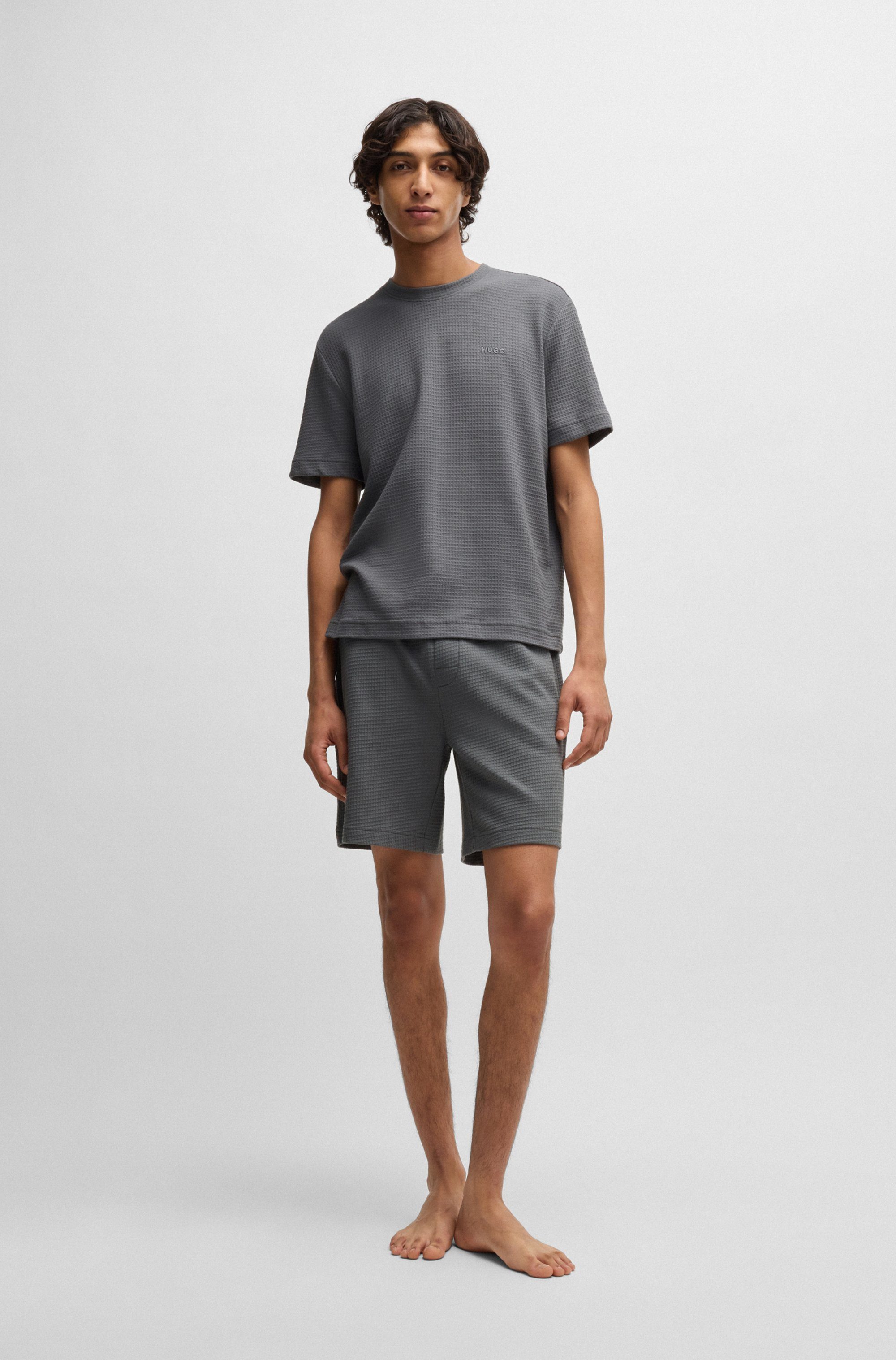 HUGO underwear Pyjamashort Austin Short met een rijgkoord