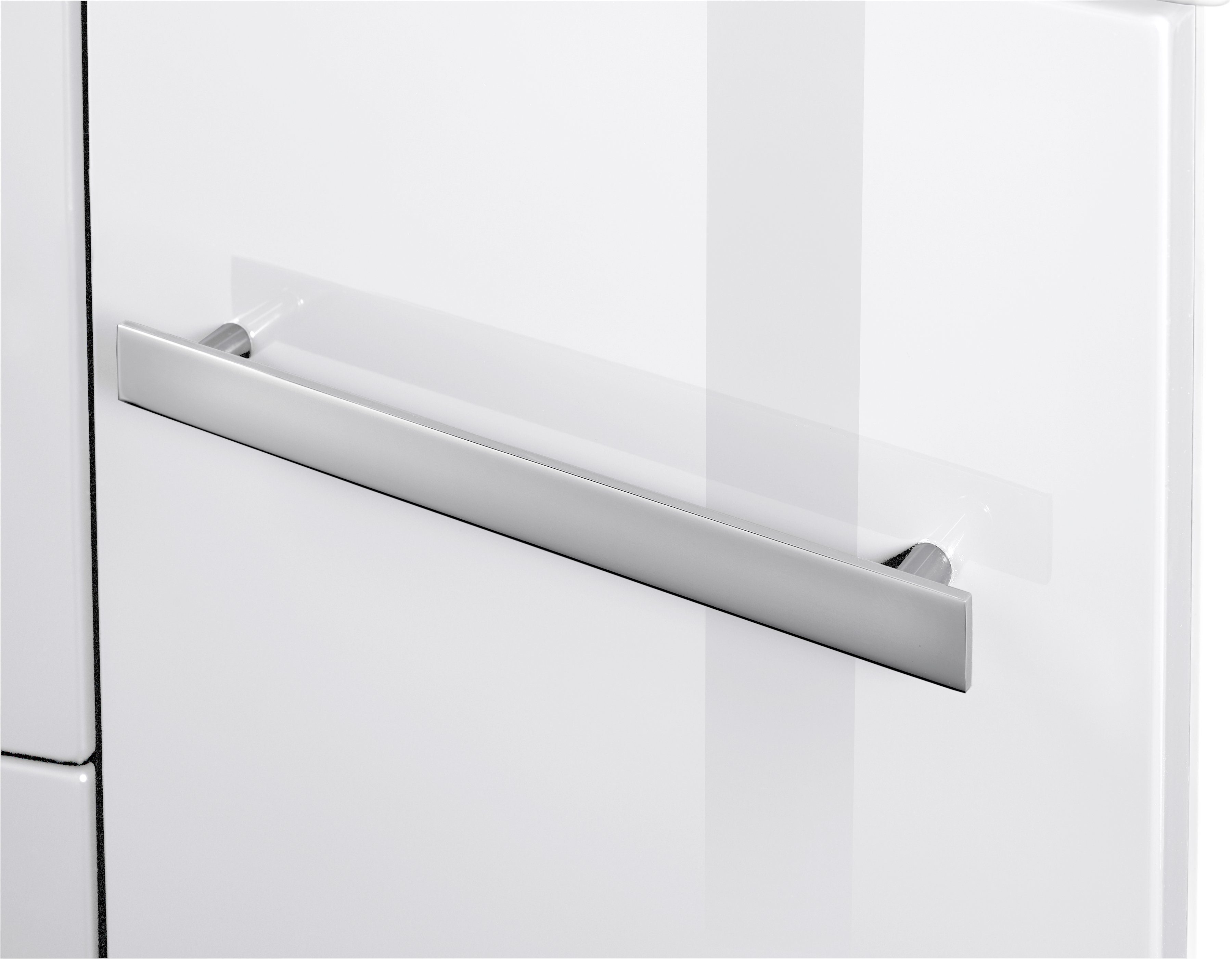 welltime Wastafelonderkast Oslo Breedte 90 cm, gebogen model, planchet rechts