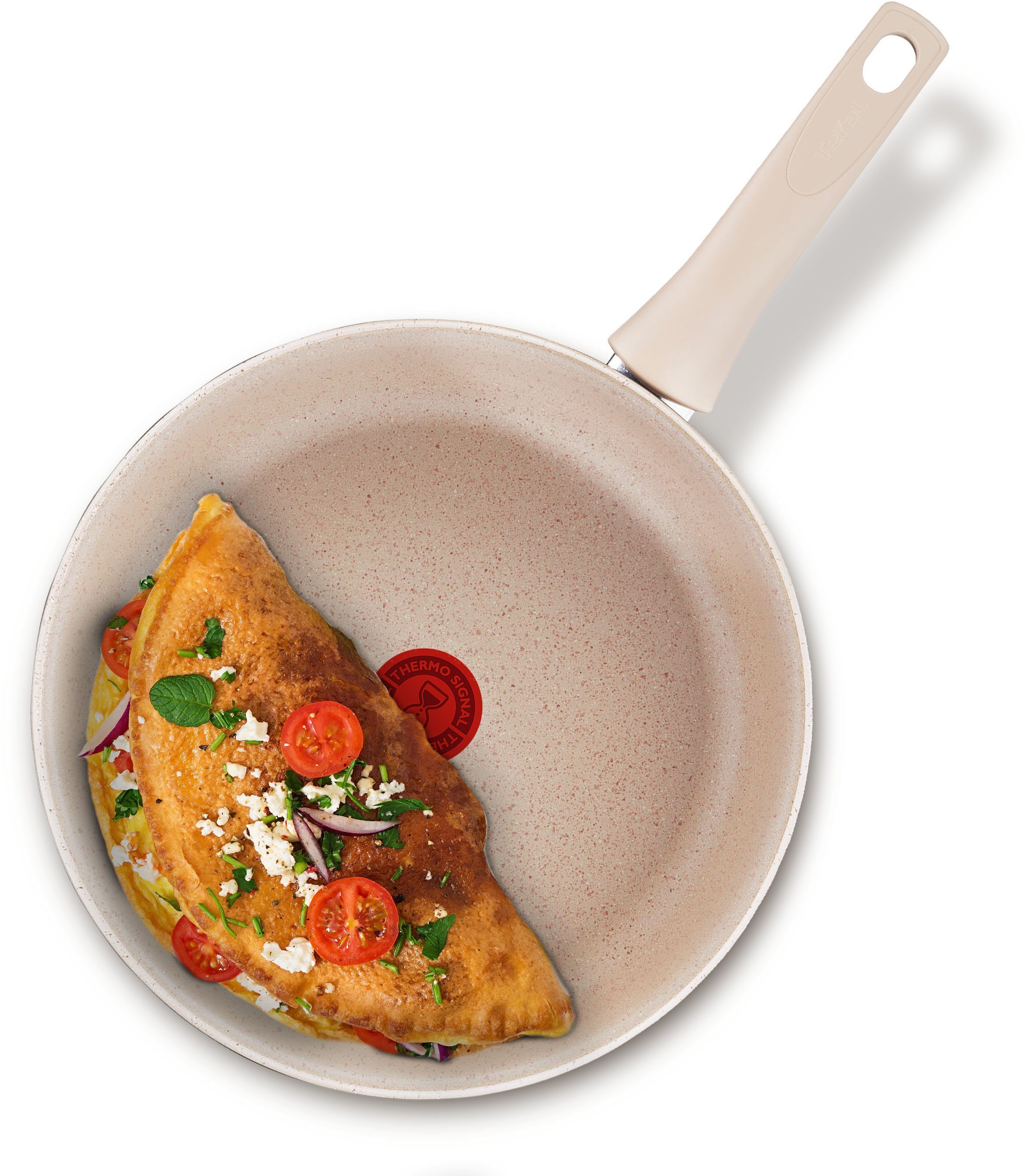 Tefal Koekenpan Delight Temperatuurindicator, 100% gerecycled aluminium, inductie (1-delig)