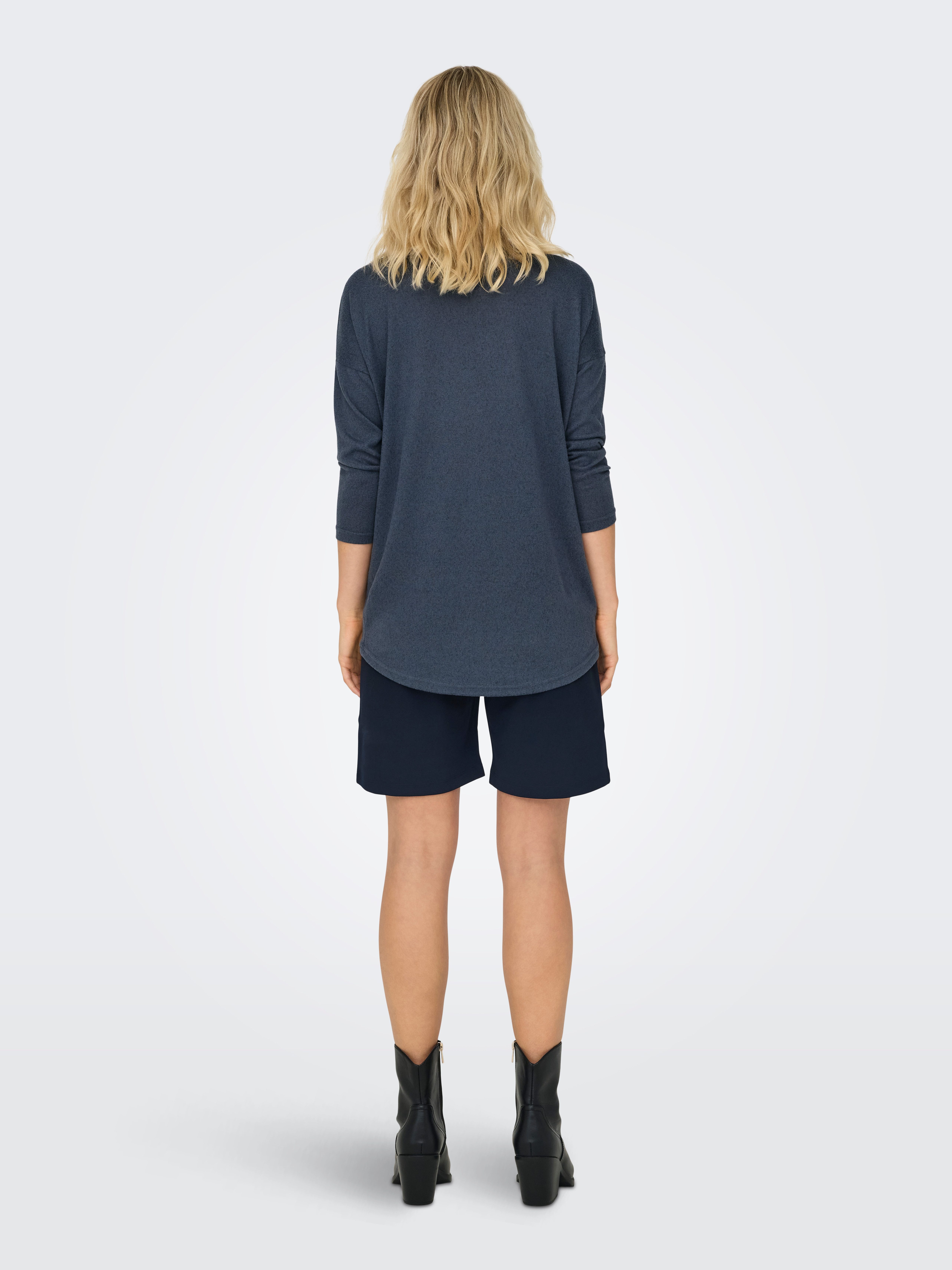 Only Shirt met 3/4 mouwen ONLELCOS 4/5 SOLID TOP