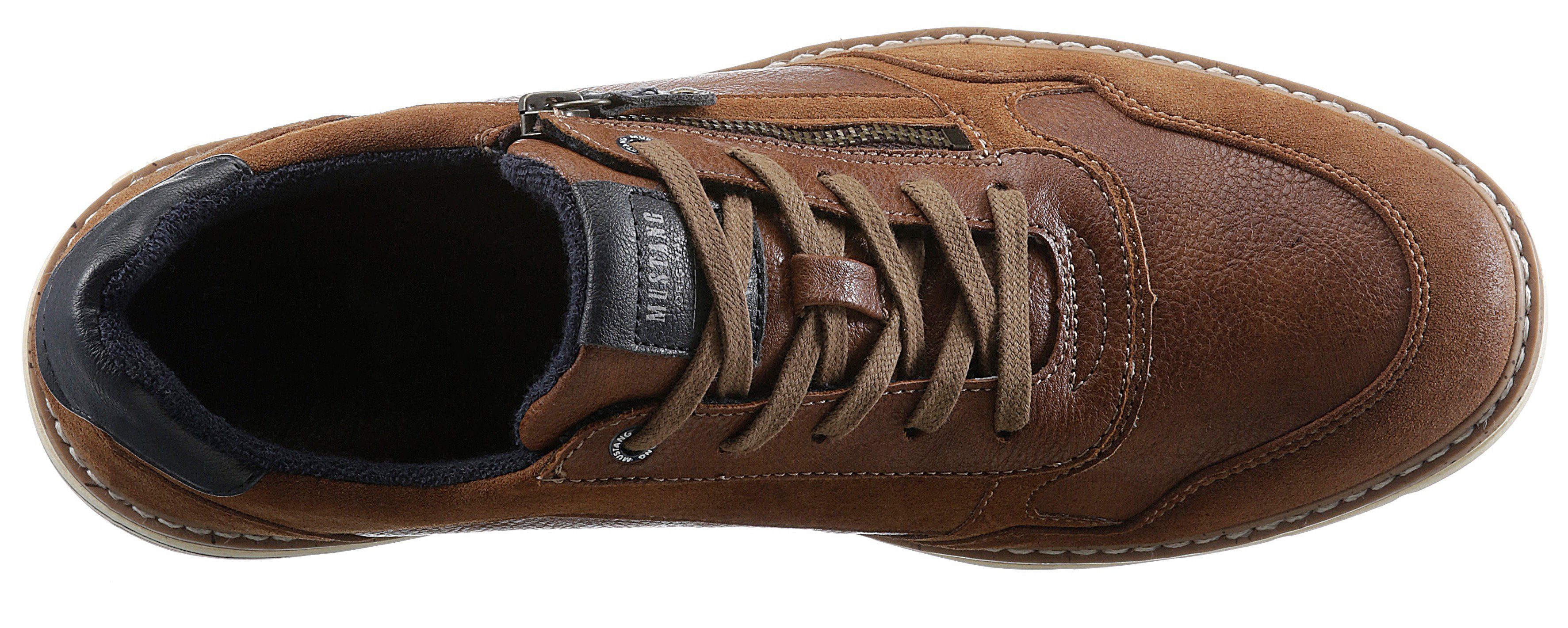 Mustang Shoes Veterschoenen met rits, vrijetijdsschoen, lage schoen, veterschoen