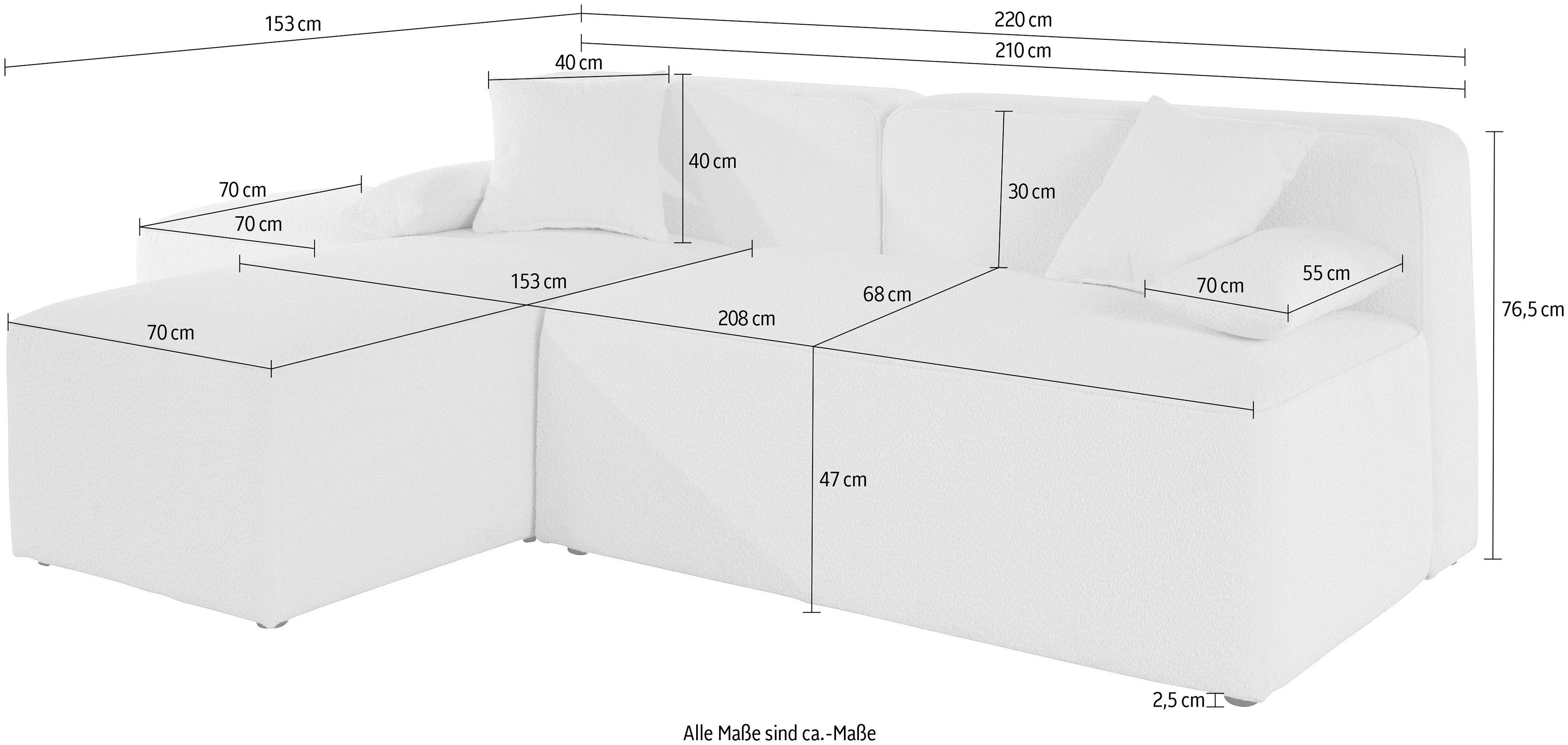 andas Hoekbank Sundstrup L-vorm Moduleserie, individuele samenstelling