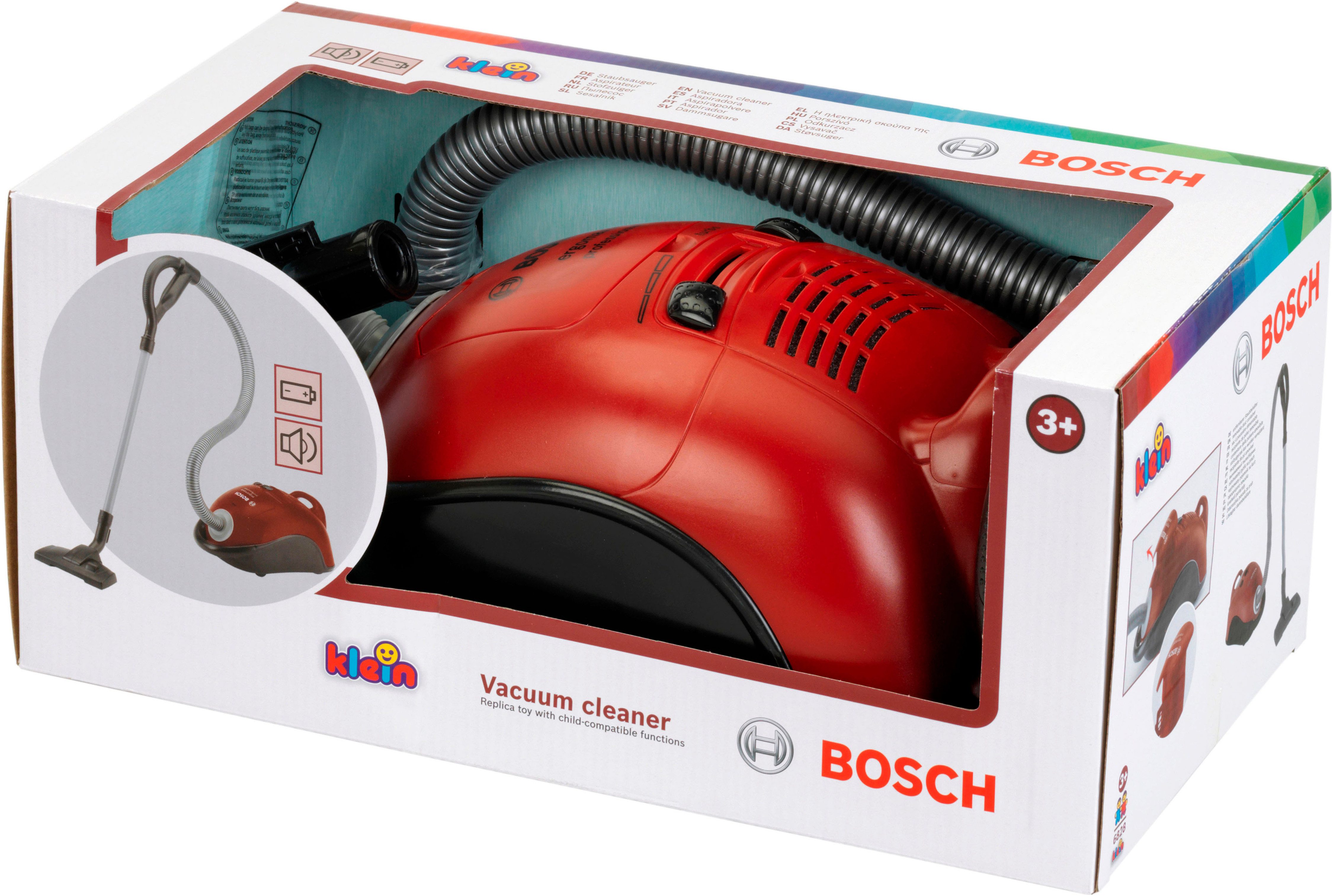 Klein Kinder-stofzuiger Bosch stofzuiger, rood