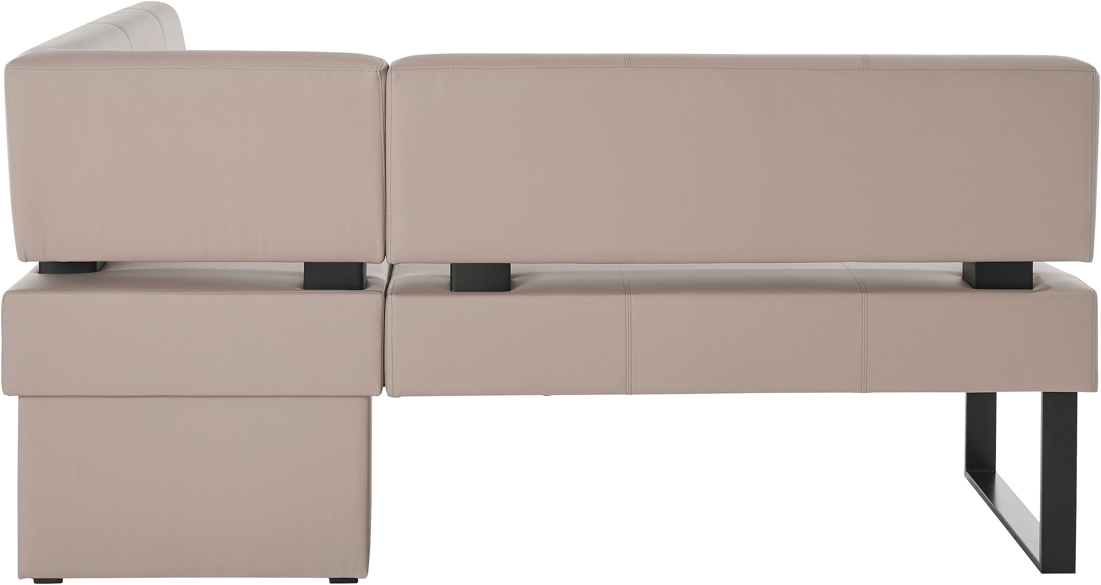 Home affaire Hoekbank Oliver met metalen frame, keukenbank verschillende hoezen cord eetkamerbank ottos choice