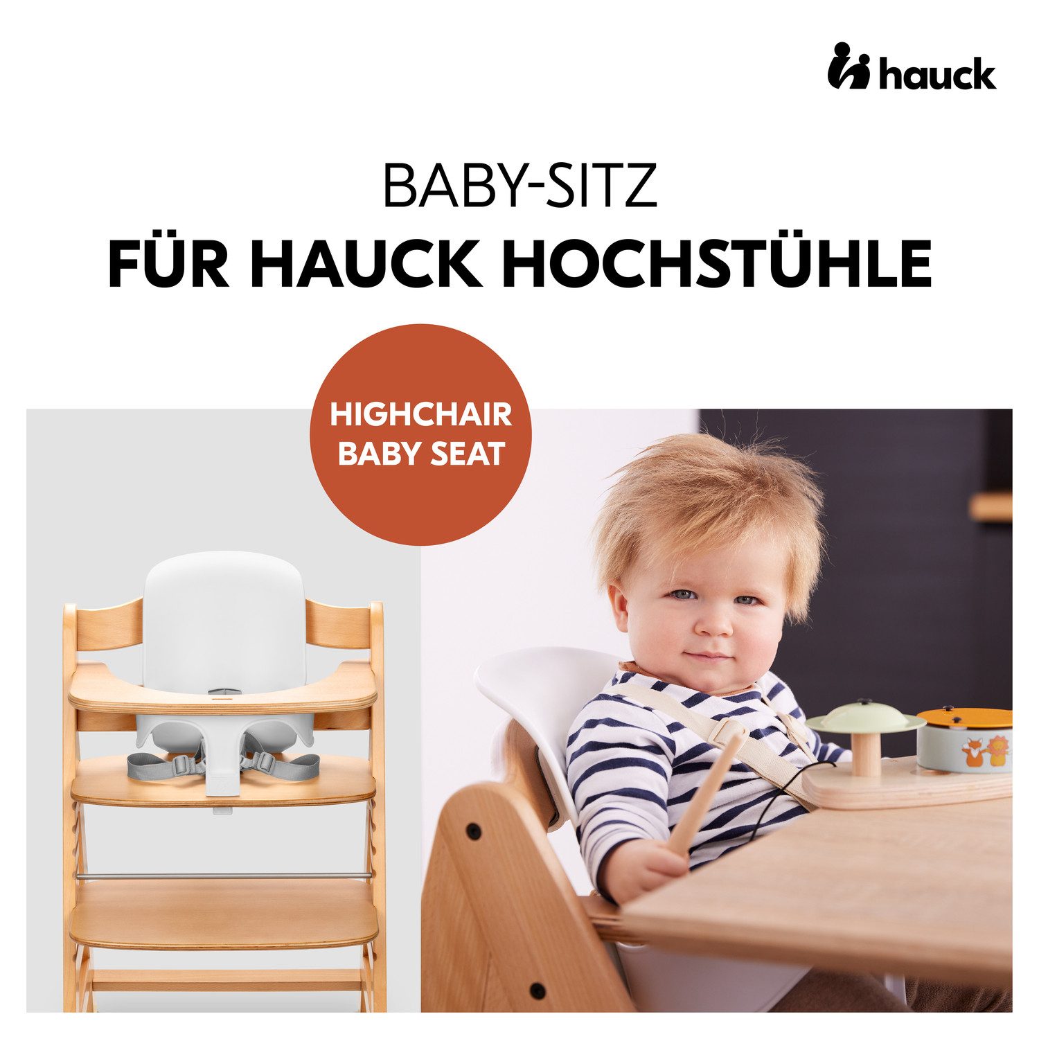 Hauck Stoelverkleiner Babysitz voor hoge stoelen "alpha+", "beta+" en "arketa"