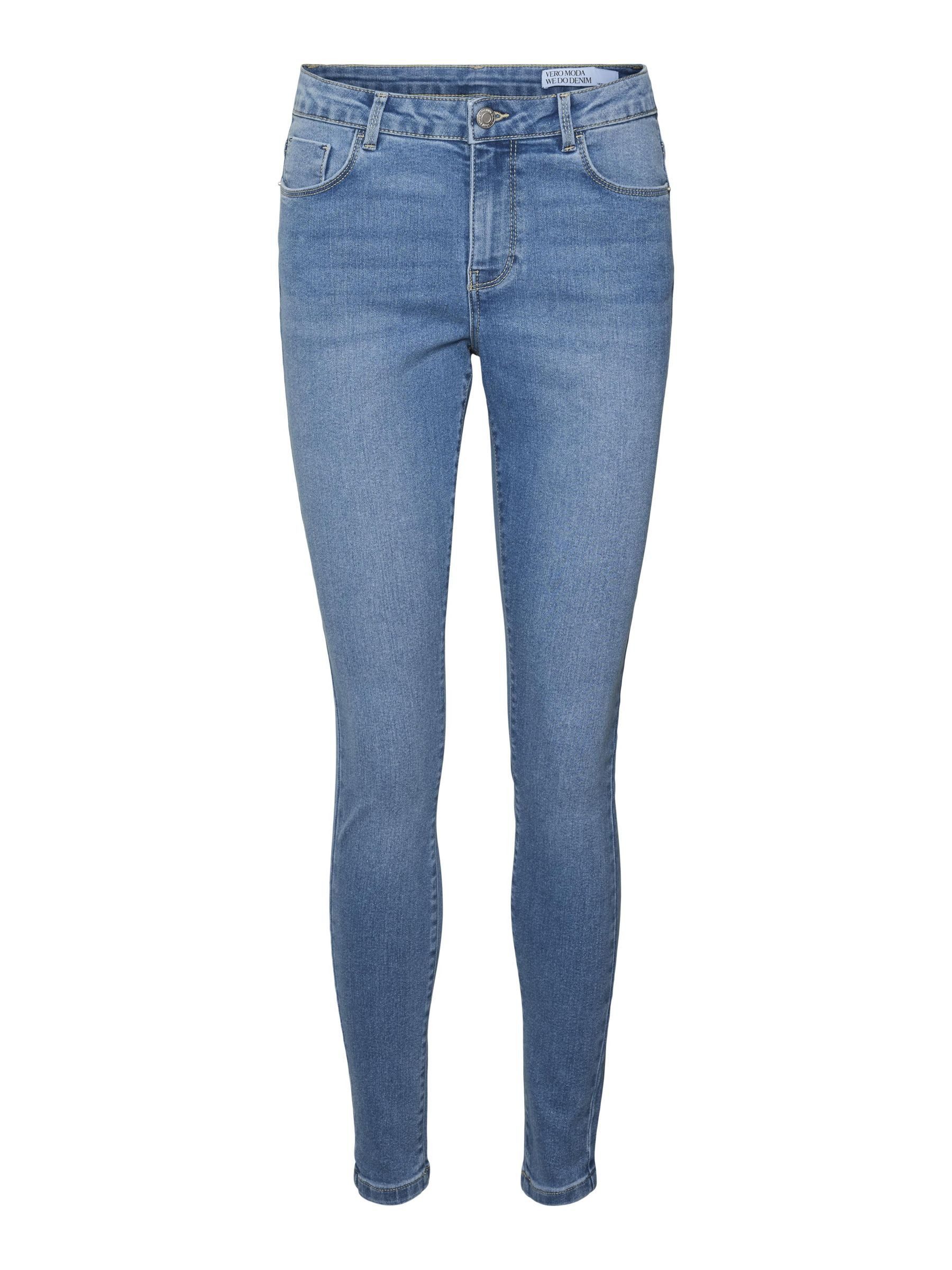 Vero Moda Skinny fit jeans VMELLY MR SKINNY JEANS BLUE NOOS