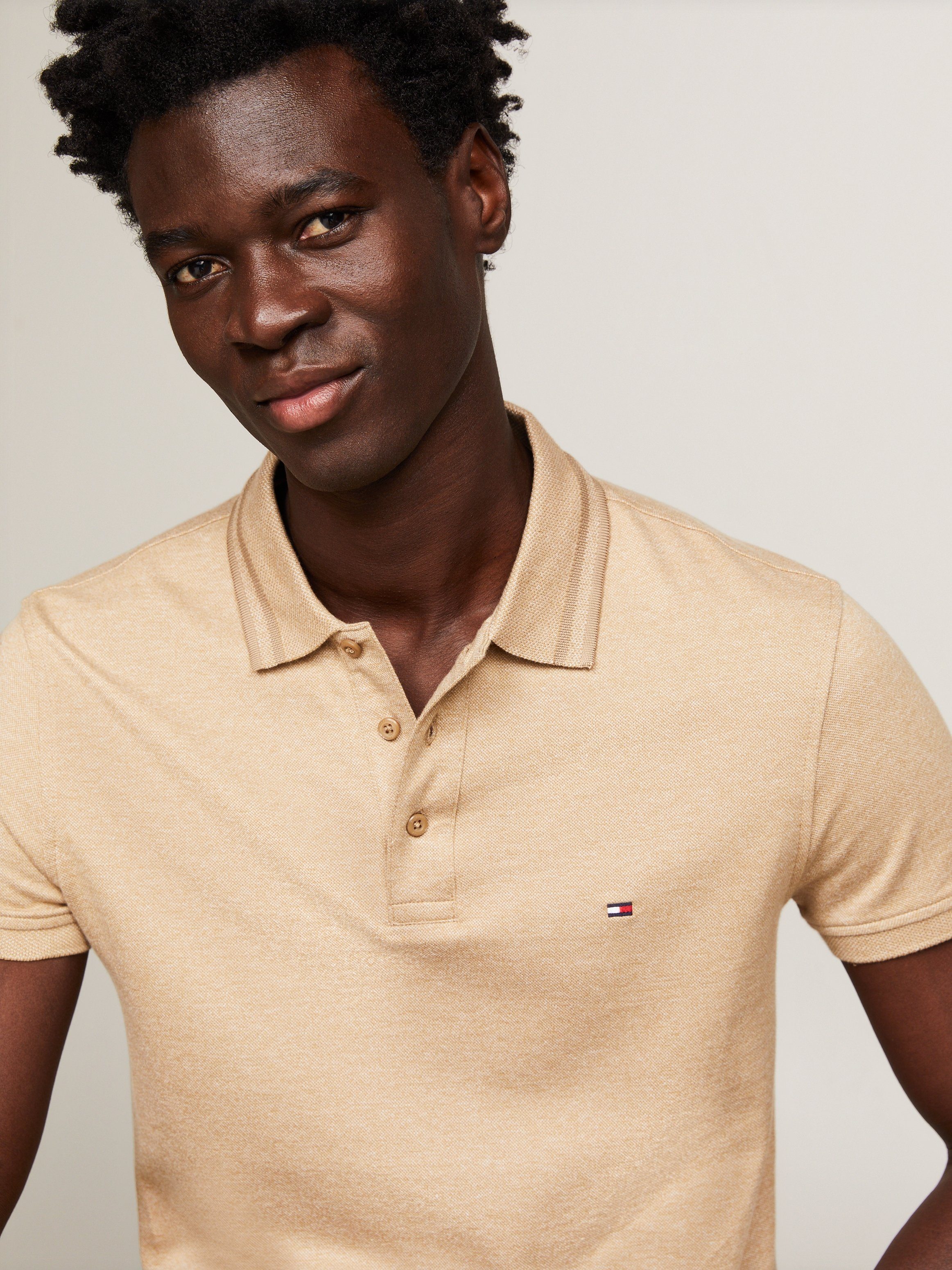 Tommy Hilfiger Poloshirt PRETWIST MOULINE SLIM FIT POLO