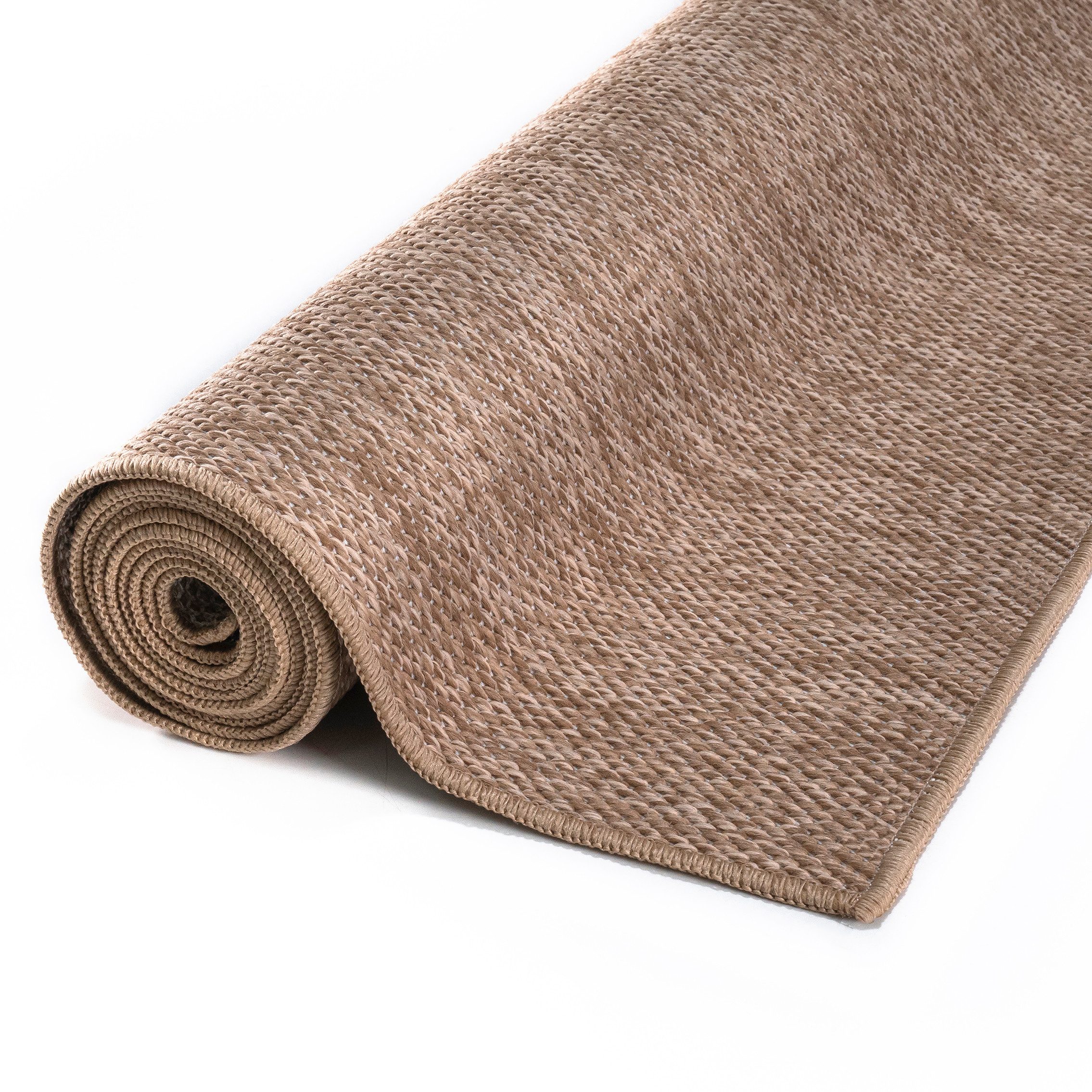 my home Vloerkleed Kian Sisal-look, vlakweefsel, binnen- en buitengebruik, weerbestendig & UV-bestendig