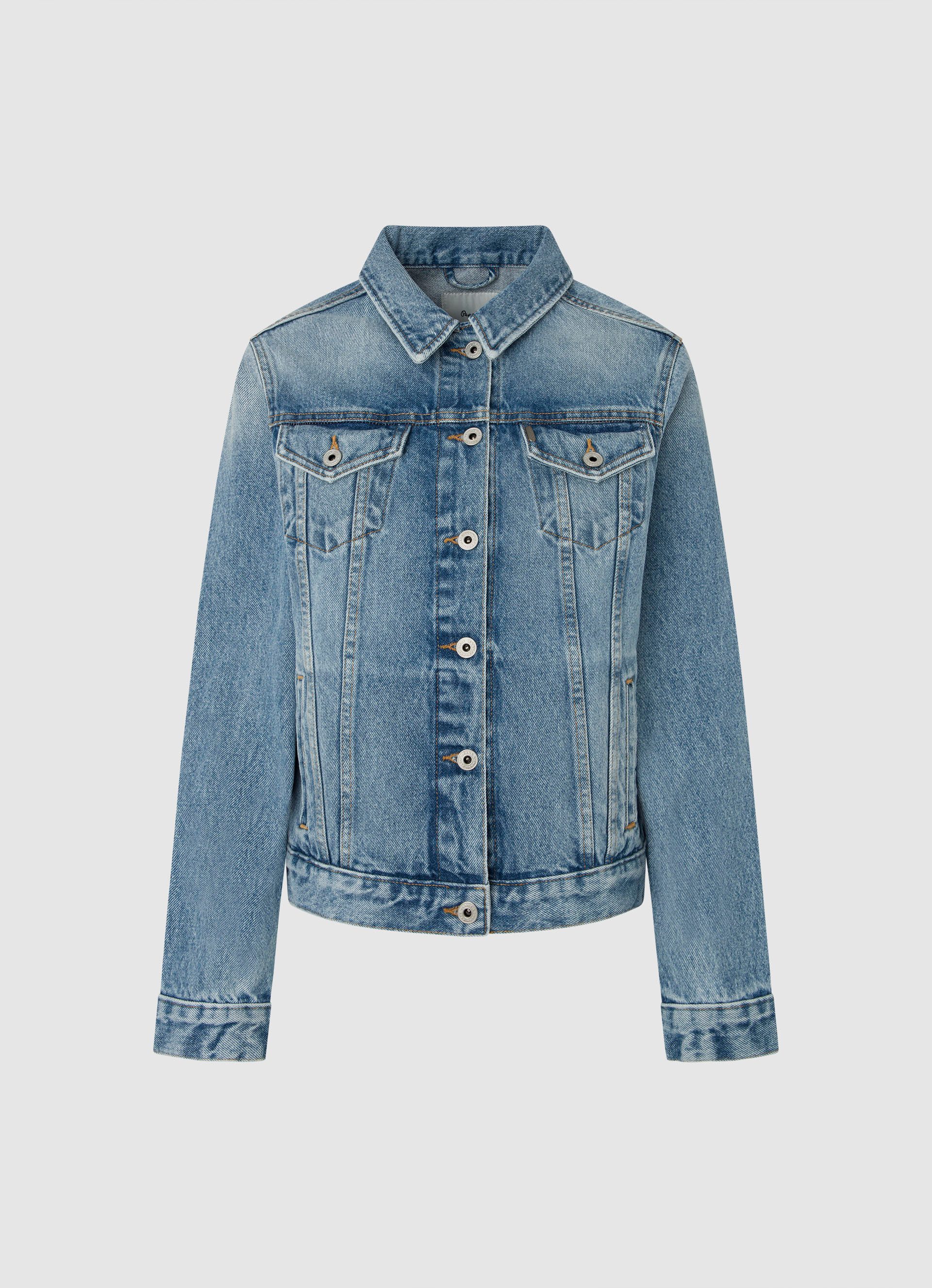 Pepe Jeans jack REGULAR JACKET in authentieke denimkwaliteit