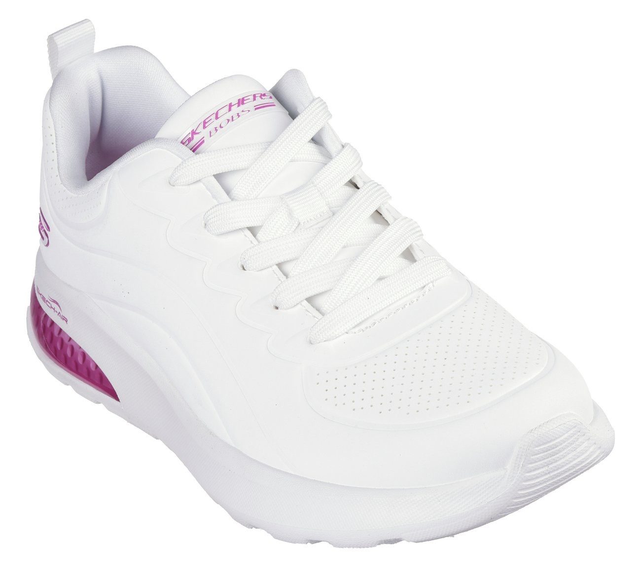 Skechers Sneakers BOBS VISION AIR Trainingsschoenen, vrijetijdsschoen, veterschoenen met memory foam dames schoenen maat 35 EU wit