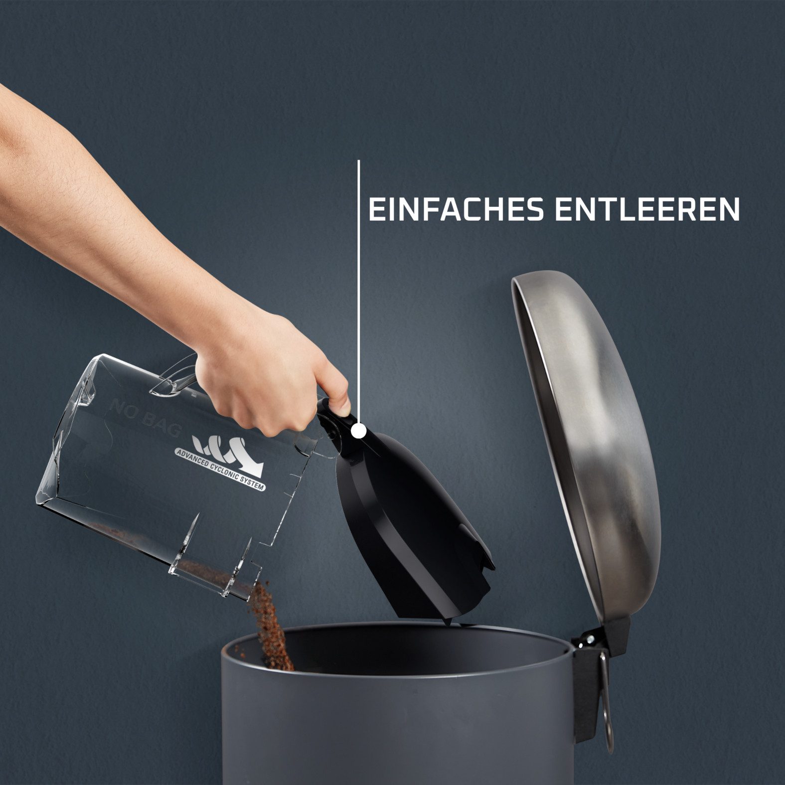 Rowenta Stofzuiger Compact Power Cyclonic, zakloos, hoge zuigkracht op harde vloeren