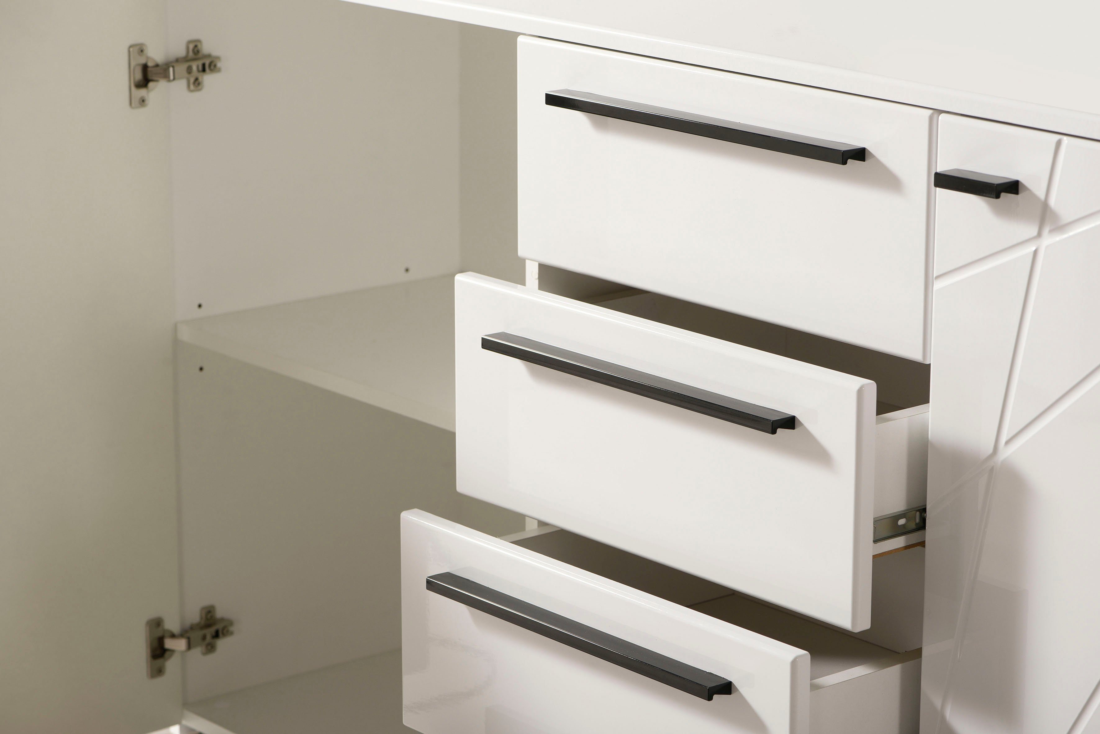 INOSIGN Kast met laden en deuren Ksanti Met 4 laden, hoogglanzend front
