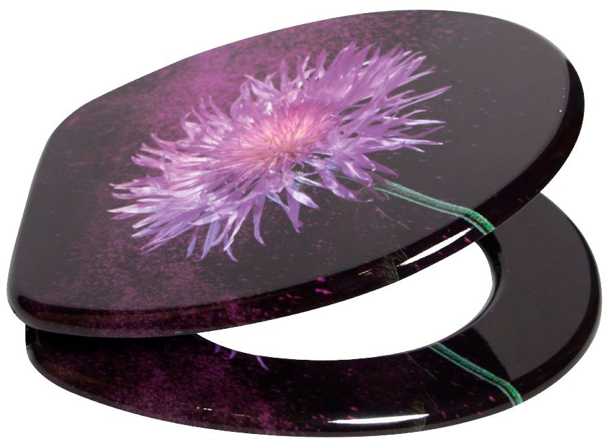 Sanilo Toiletzitting Purple Dust met soft-closemechanisme