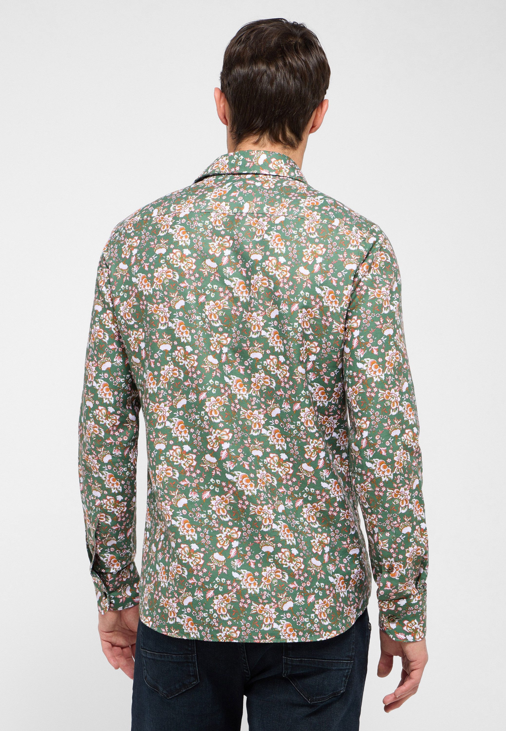 Eterna Overhemd met lange mouwen Slim fit