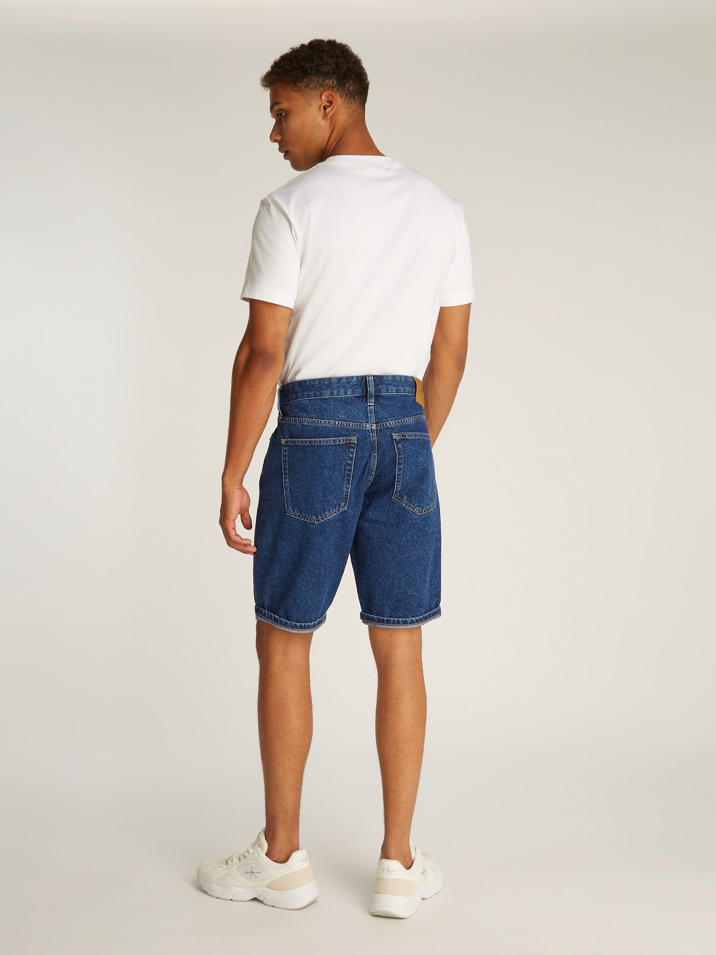 Calvin Klein Short REGULAR SHORT in donkerblauwe wassing