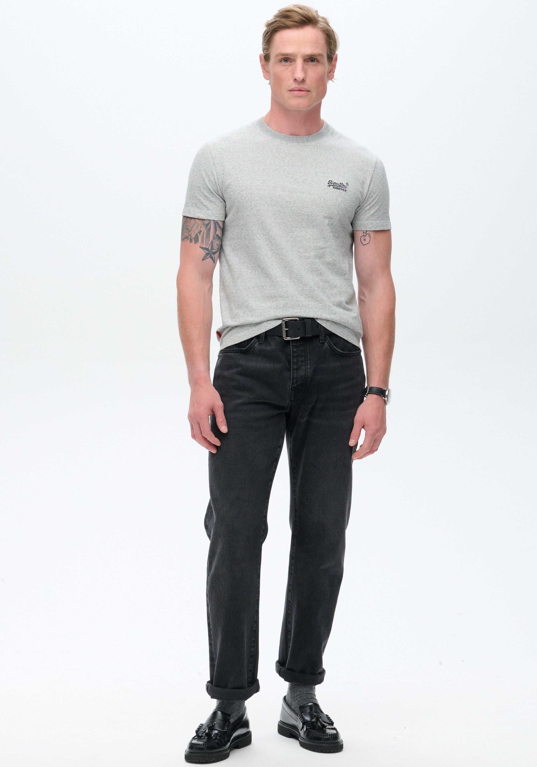 Superdry Shirt met ronde hals ESSENTIAL LOGO EMB TEE