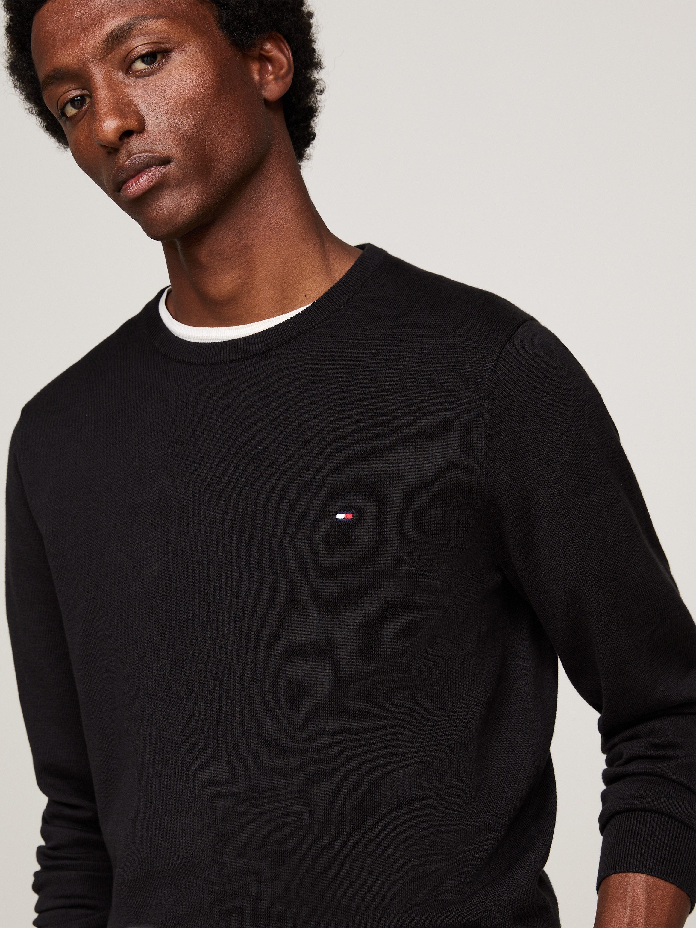 Tommy Hilfiger Trui met ronde hals ESSENTIAL COTTON CREW NECK