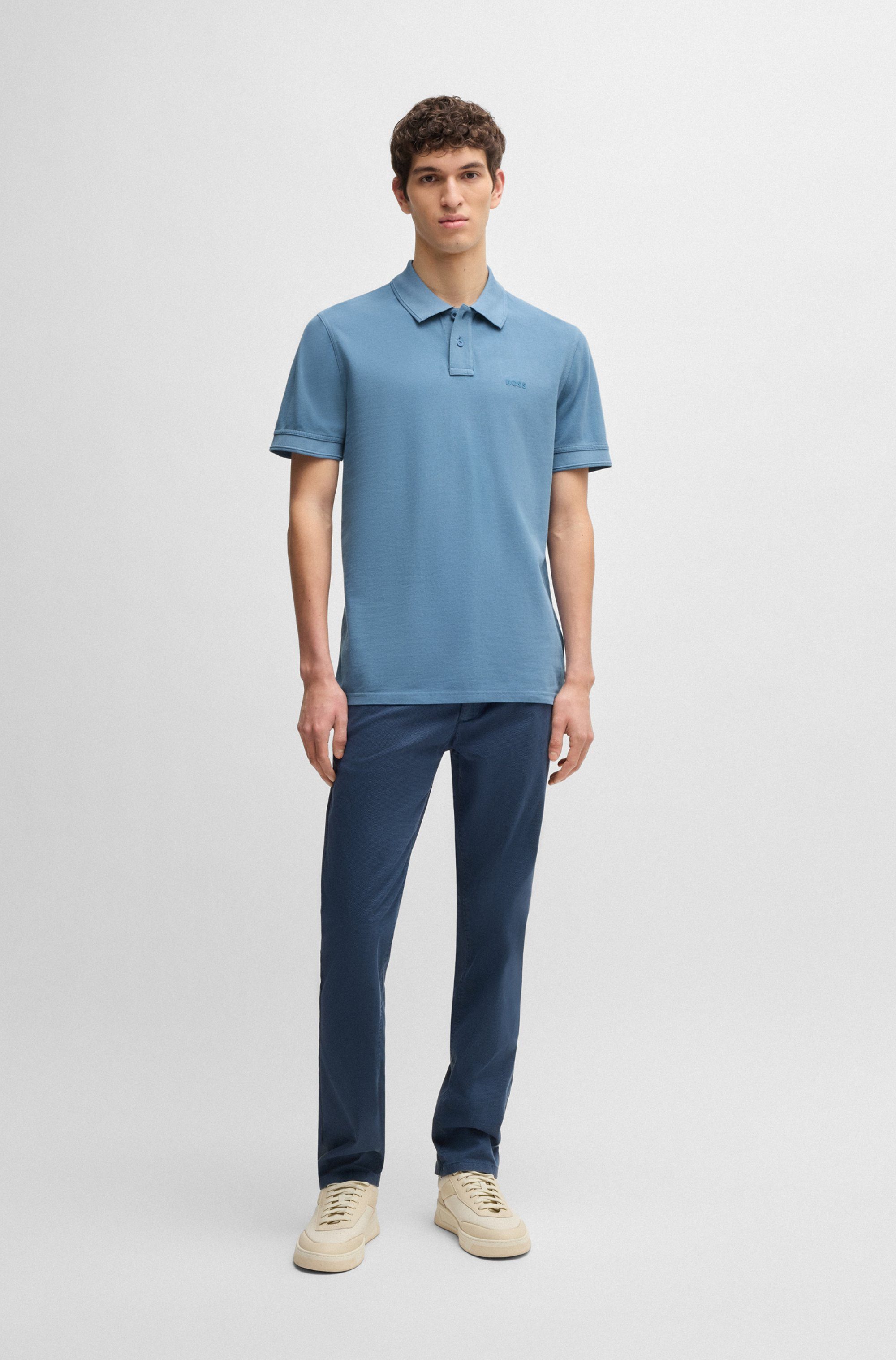 Boss Orange Poloshirt Prime met een polokraag