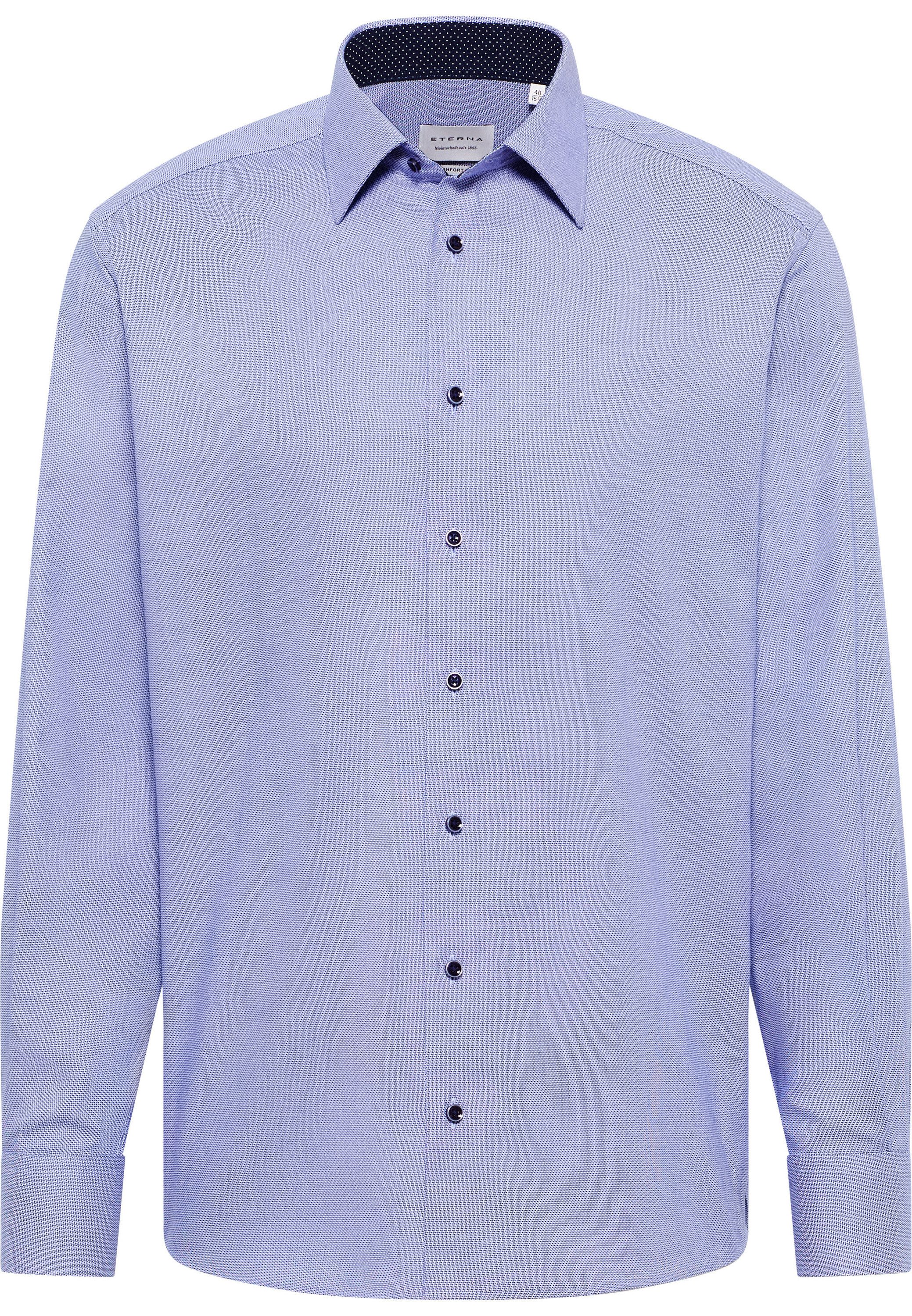 Eterna Overhemd met lange mouwen Comfort fit NON IRON (strijkvrij)